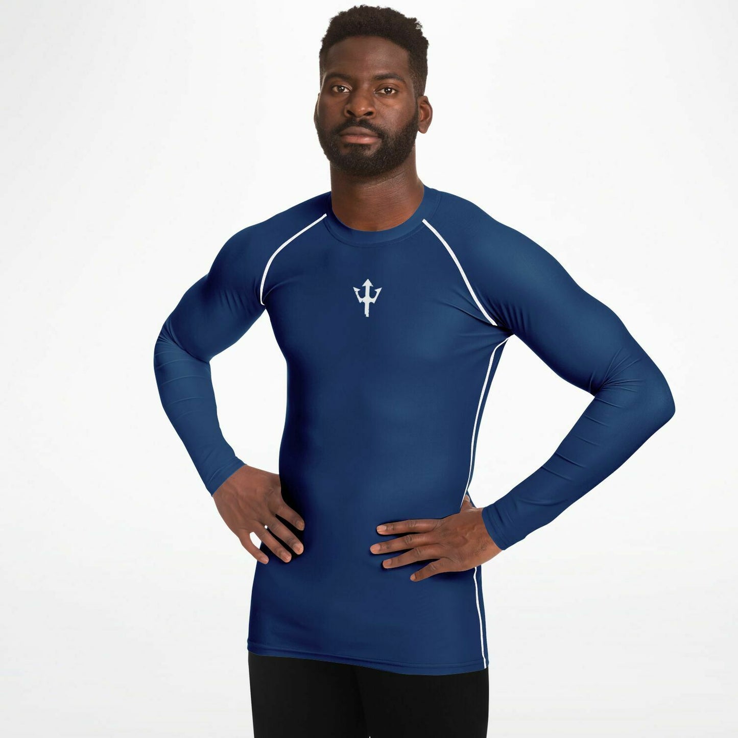 Men's LifeBy Navy Blue Rashguard - LifeBy Fitness