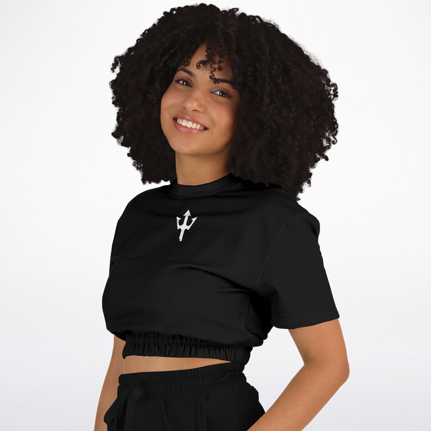 Women's LifeBy Black Athletic Cropped Sweatshirt - LifeBy Fitness