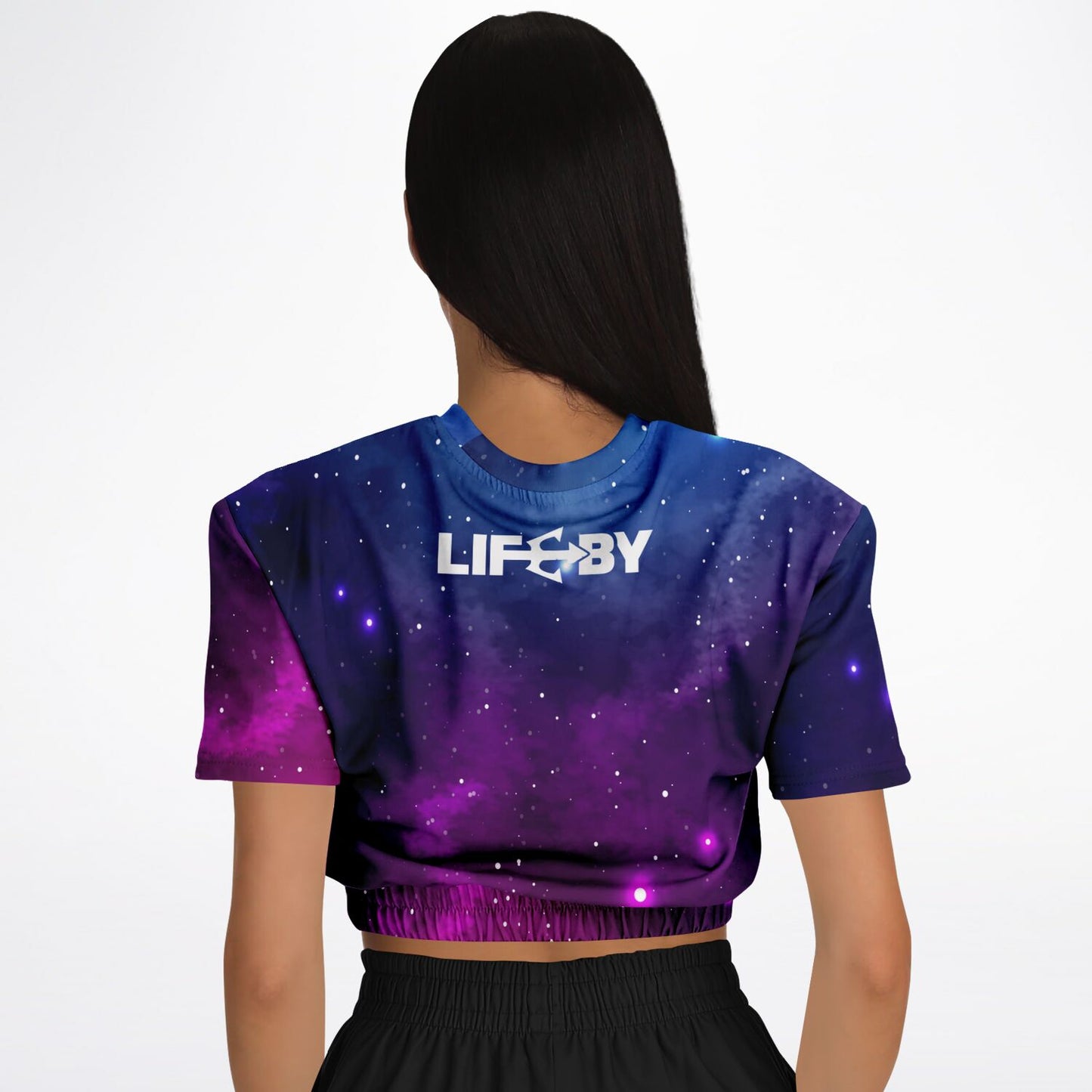 Women's LifeBy Night Sky Athletic Cropped Sweatshirt - LifeBy Fitness