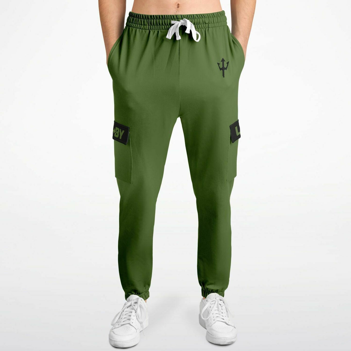 LifeBy Military Green Athletic Cargo Joggers - LifeBy Fitness