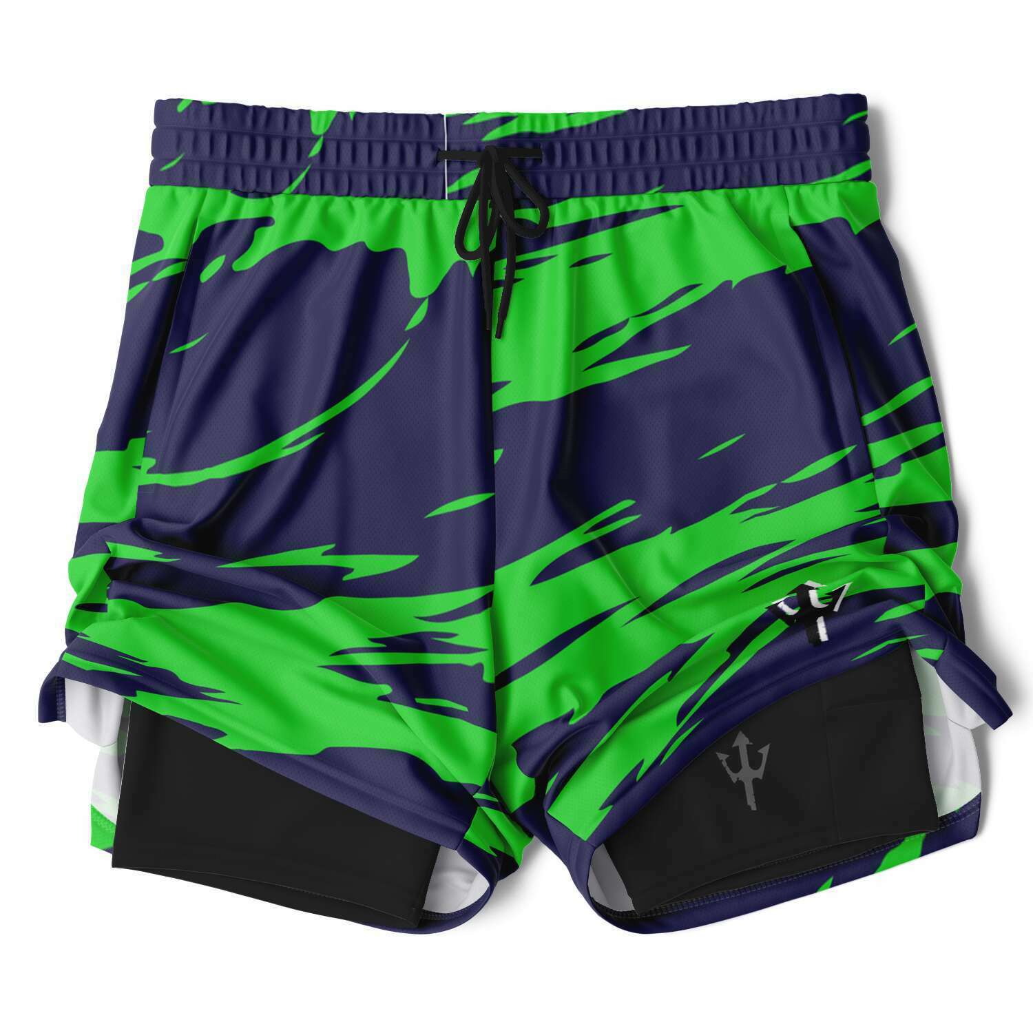 Men's LifeBy Blue-Green 2-in-1 Shorts - LifeBy Fitness