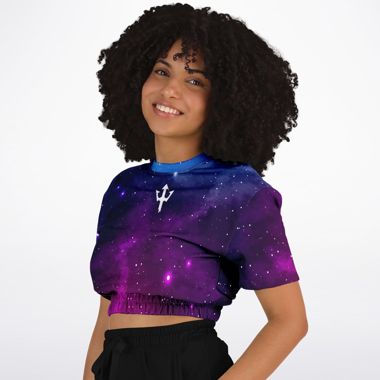 Women's LifeBy Night Sky Athletic Cropped Sweatshirt - LifeBy Fitness