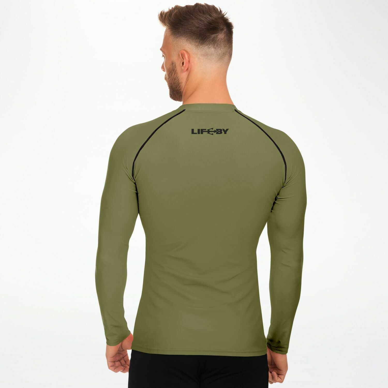 Men's LifeBy Khaki Rashguard - LifeBy Fitness