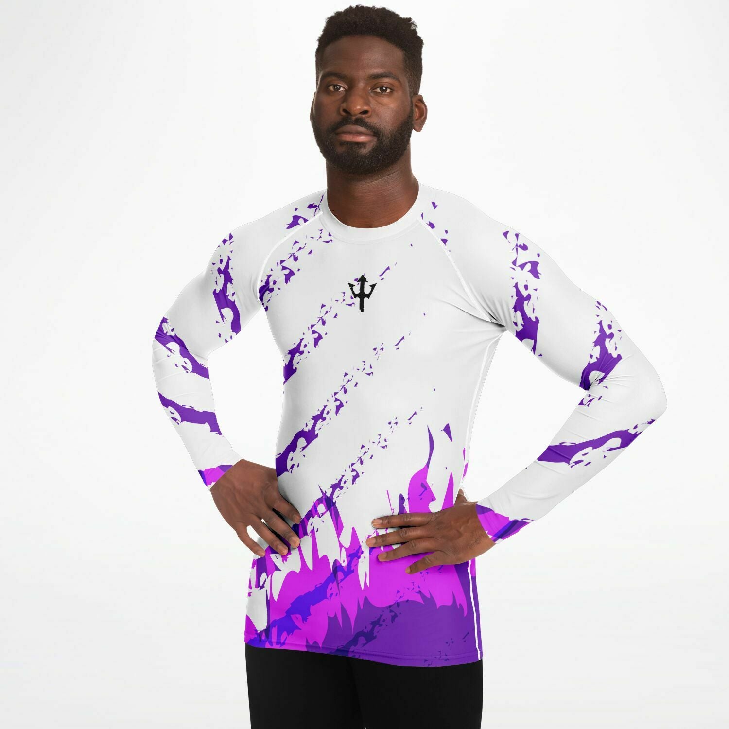 Men's LifeBy Purple Flame Rashguard - LifeBy Fitness