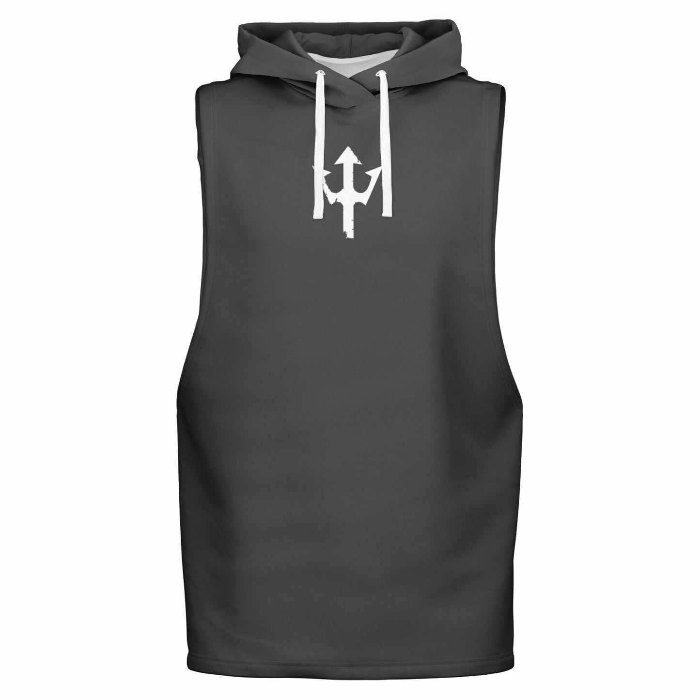 Grey Sleeveless Hoodie