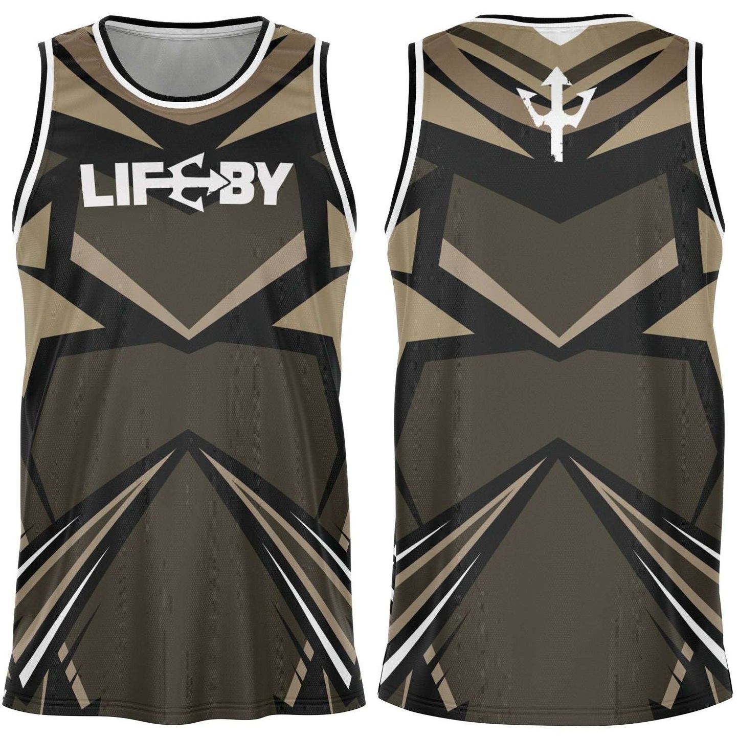 LifeBy Brown Basketball Jersey - LifeBy Fitness