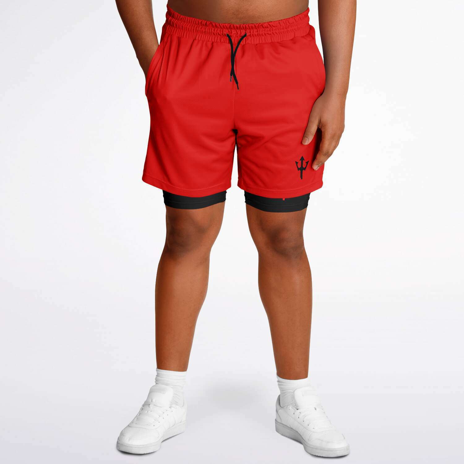 Men's LifeBy Red 2-in-1 Shorts - LifeBy Fitness