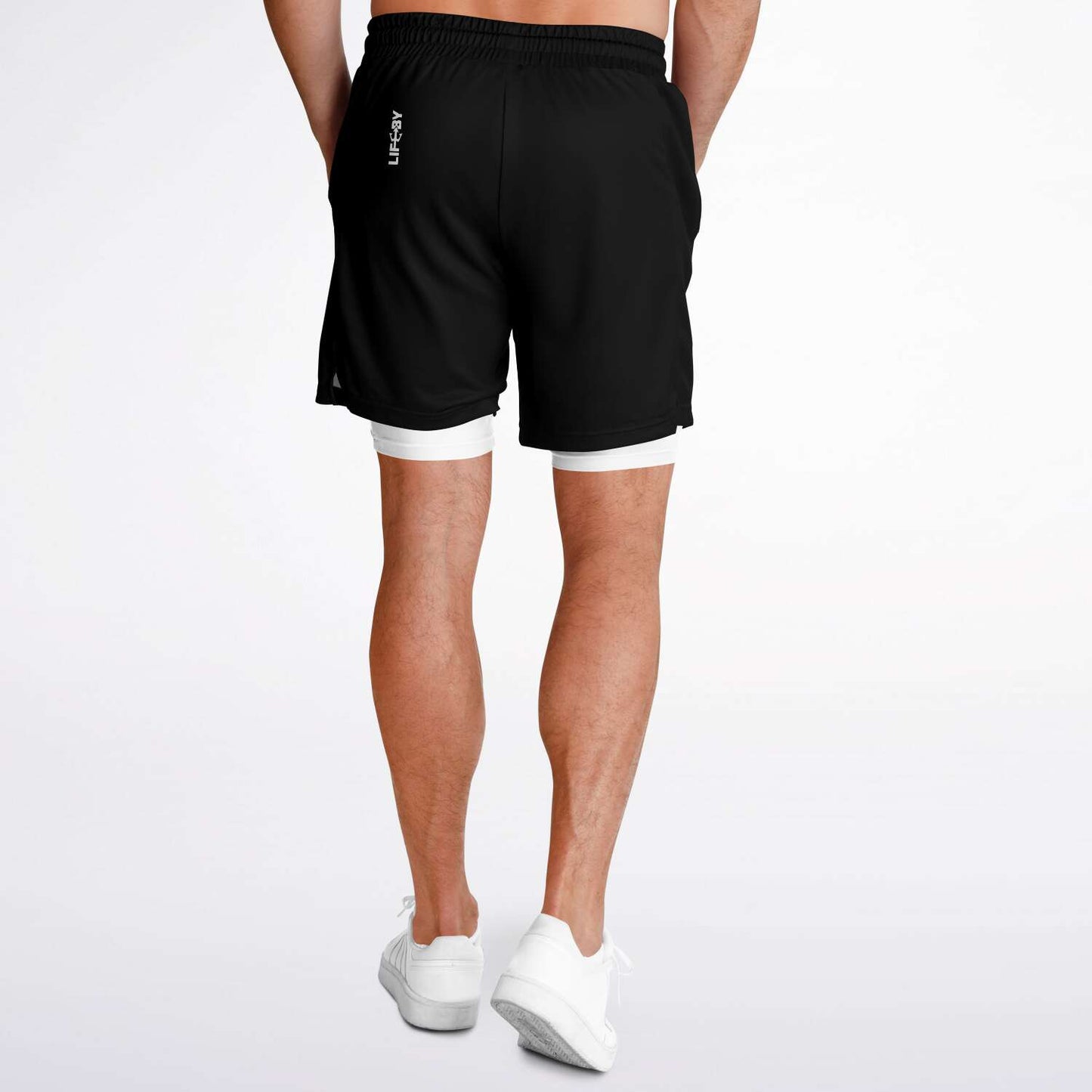 Men's LifeBy Black 2-in-1 Shorts - LifeBy Fitness