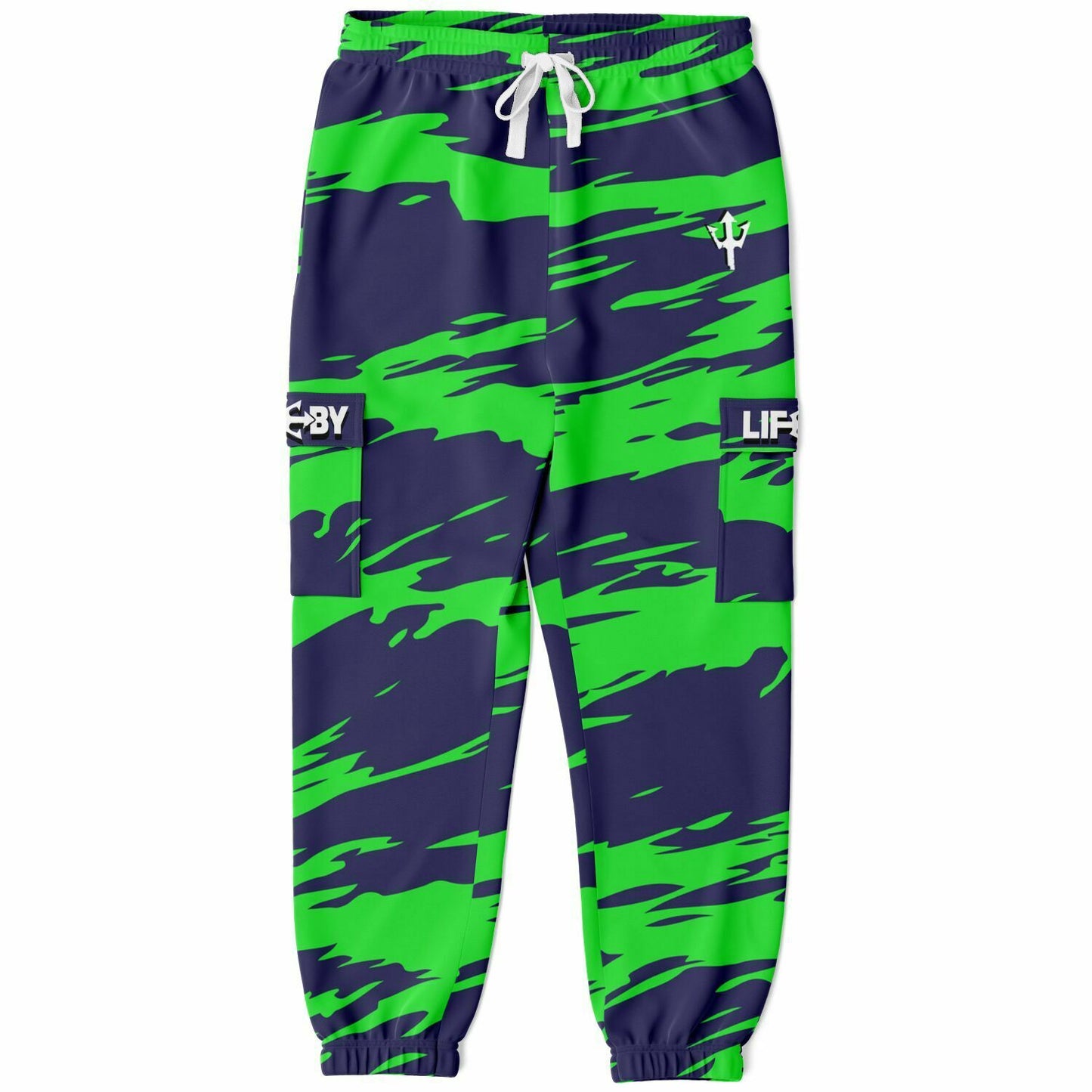 LifeBy Blue-Green Athletic Cargo Joggers - LifeBy Fitness