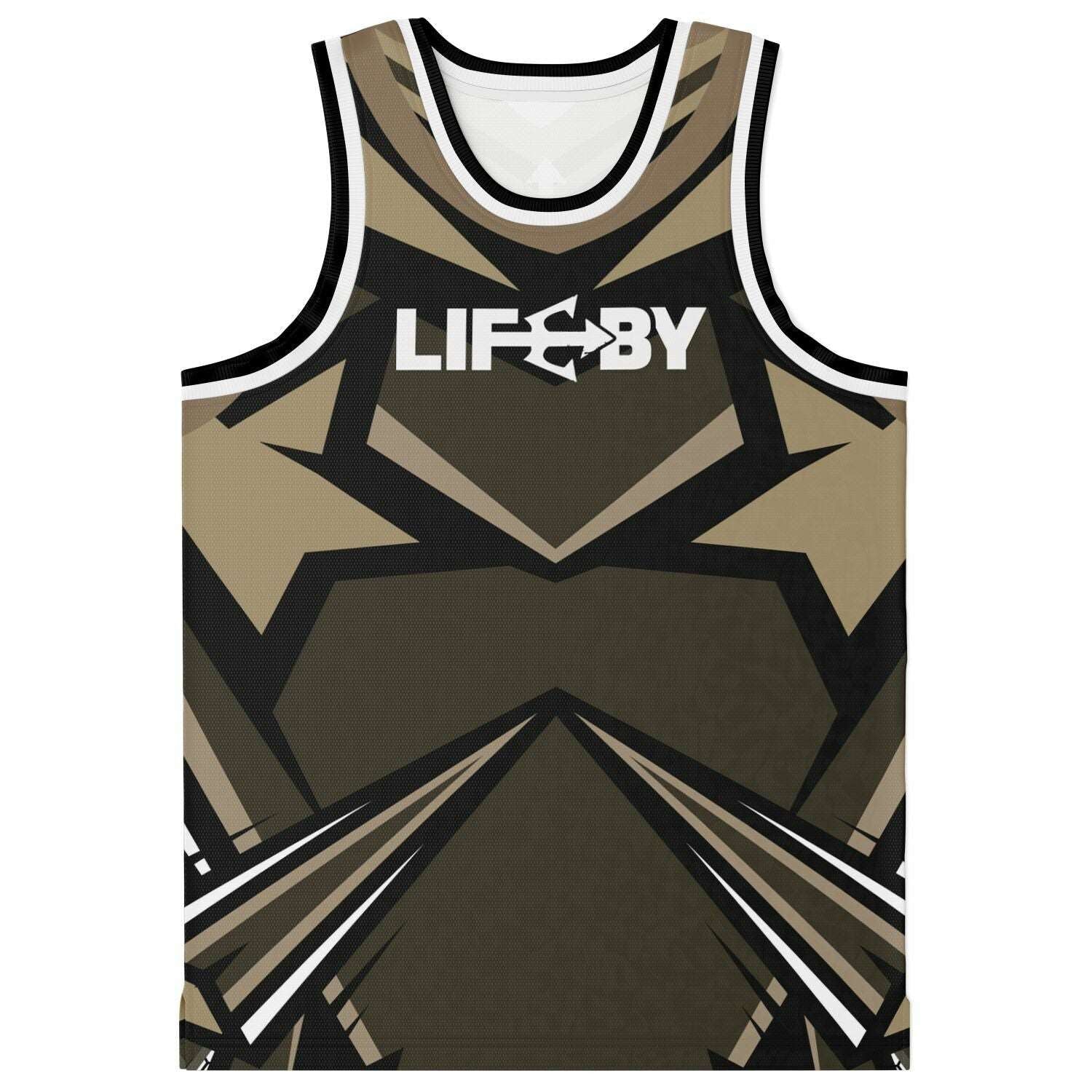 LifeBy Brown Basketball Jersey - LifeBy Fitness