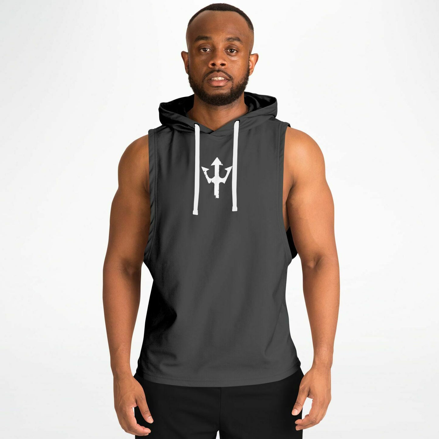 Grey Sleeveless Hoodie