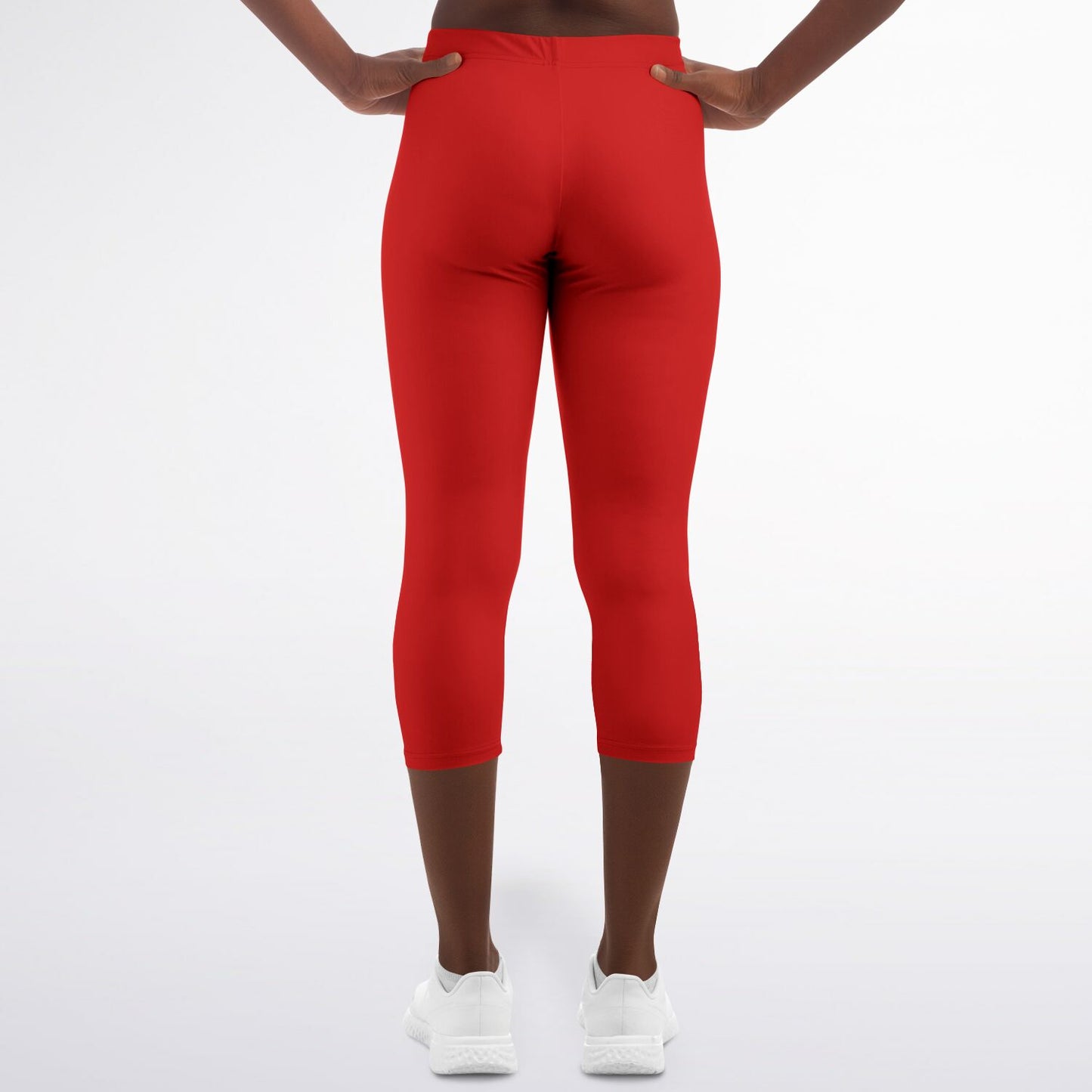 Women's LifeBy Red Capri Leggings - LifeBy Fitness