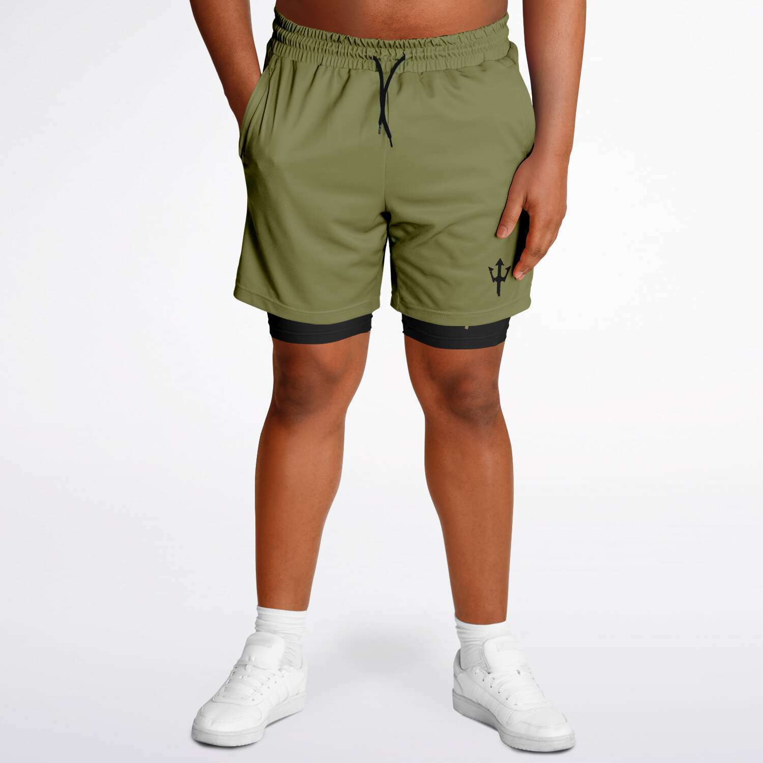 Men's LifeBy Khaki 2-in-1 Shorts - LifeBy Fitness