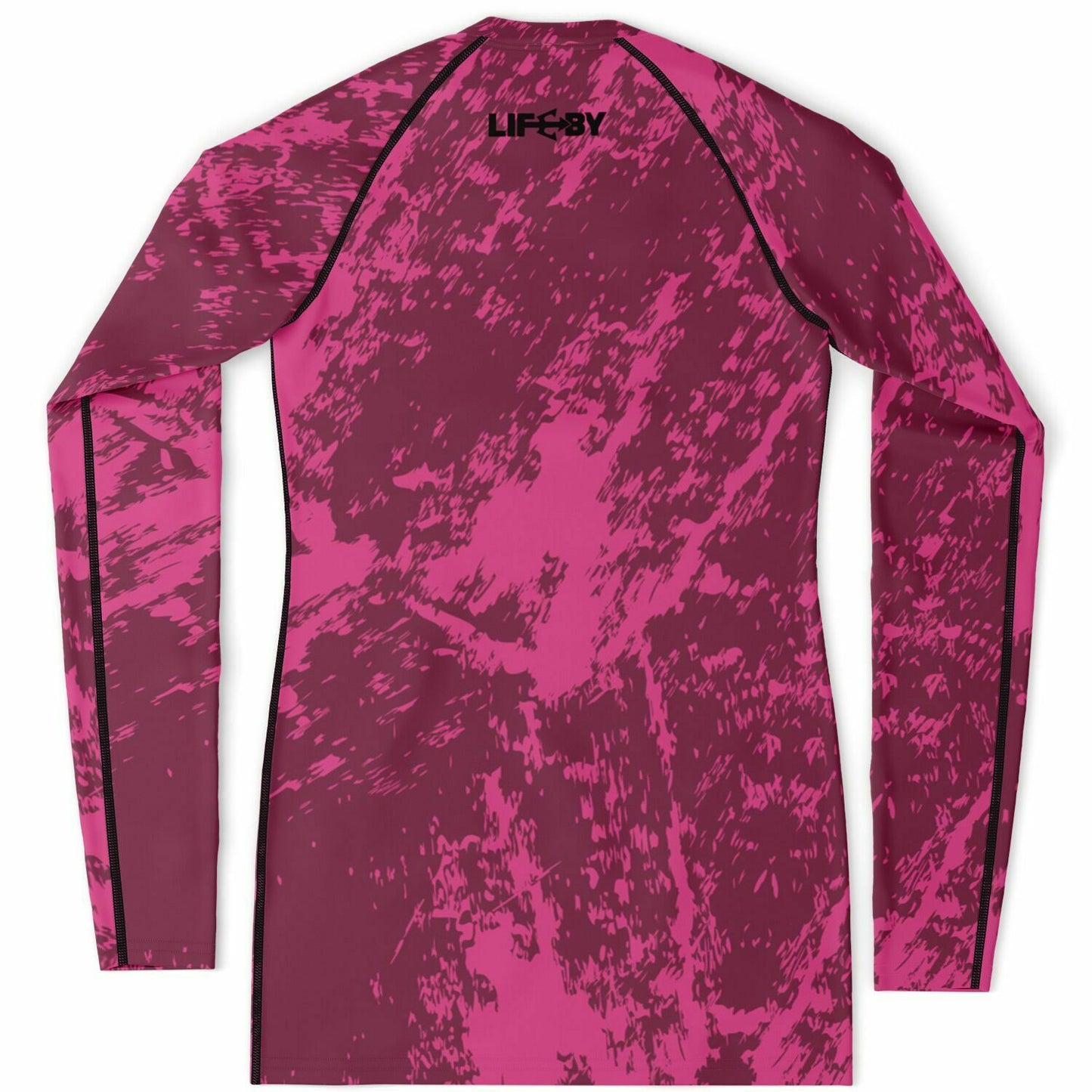 Women's LifeBy Pink Swirl Rashguard - LifeBy Fitness