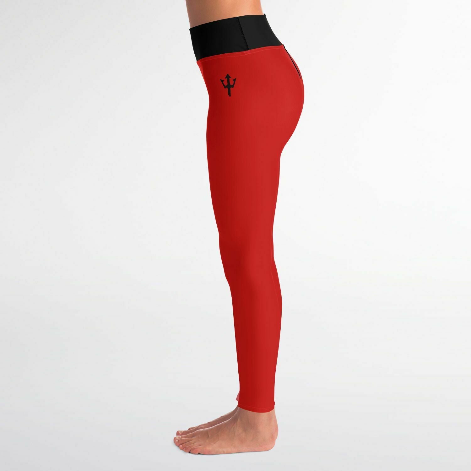 Women's LifeBy Red Yoga Leggings - LifeBy Fitness