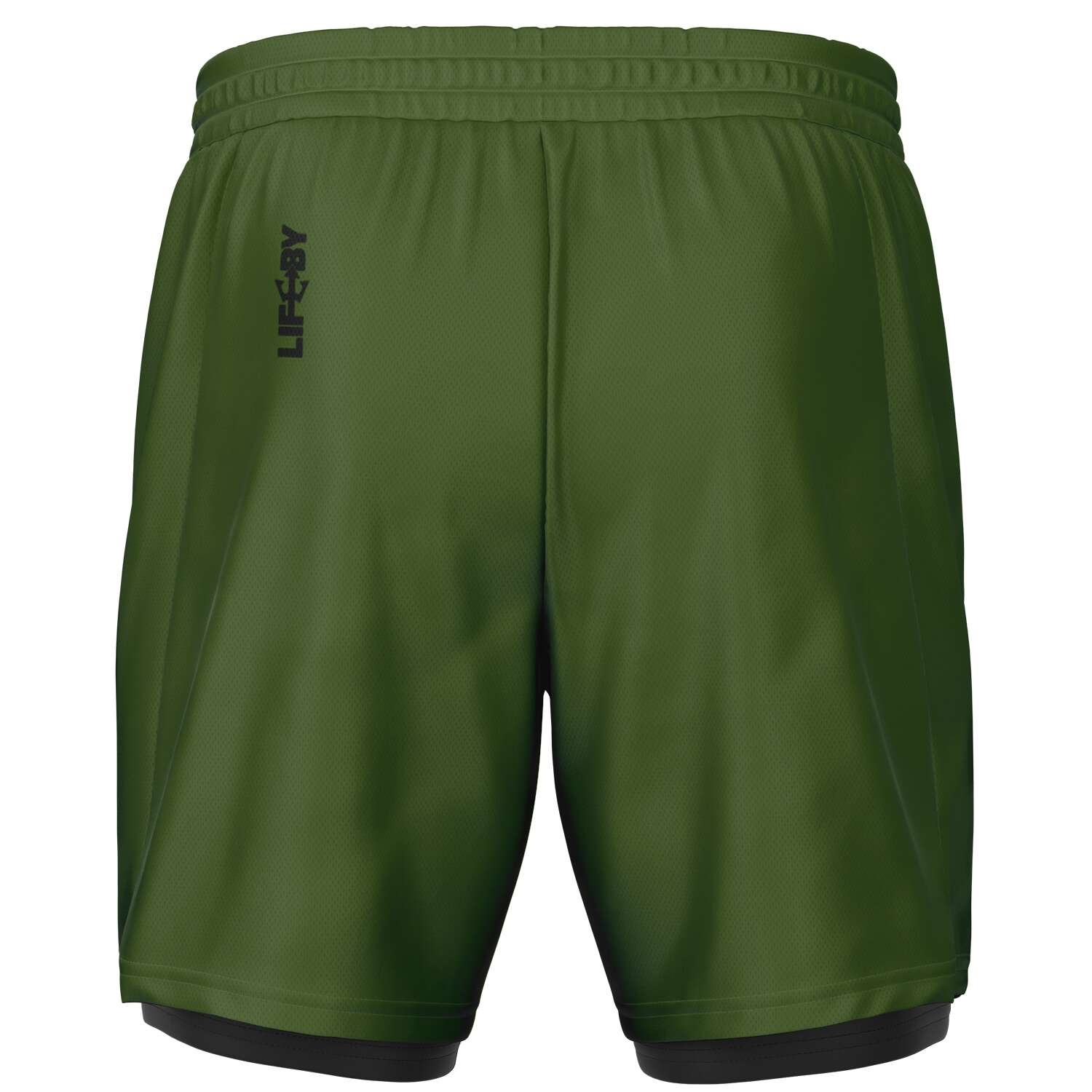 Men's LifeBy Military Green 2-in-1 Shorts - LifeBy Fitness