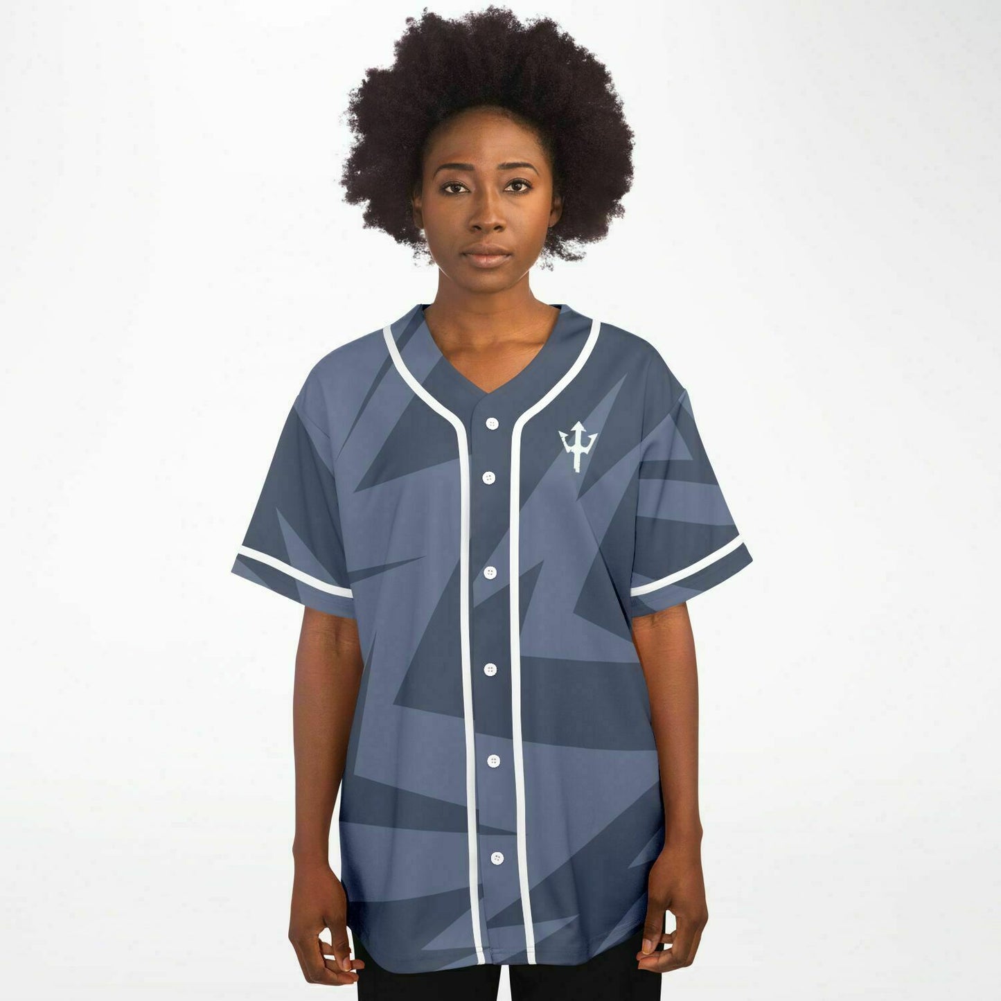 LifeBy Blue Abstract Baseball Jersey