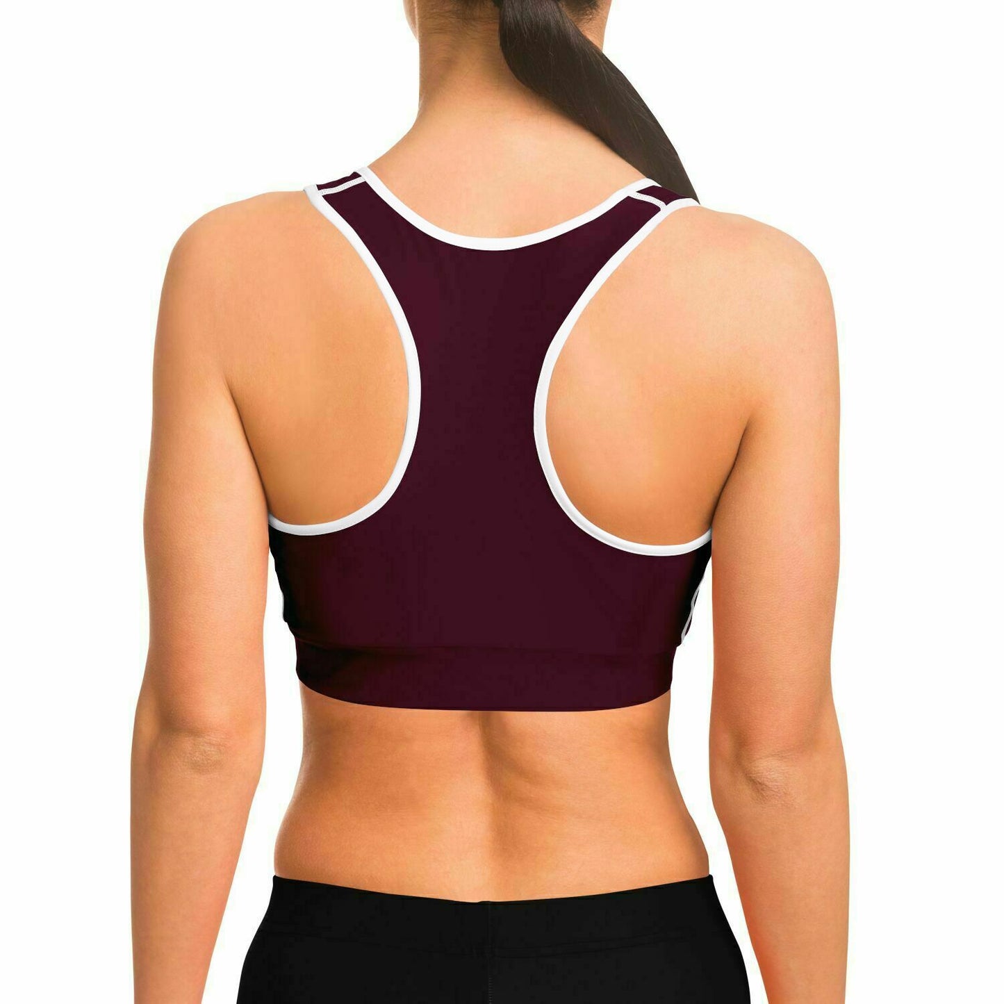 LifeBy Wine Red Sports Bra