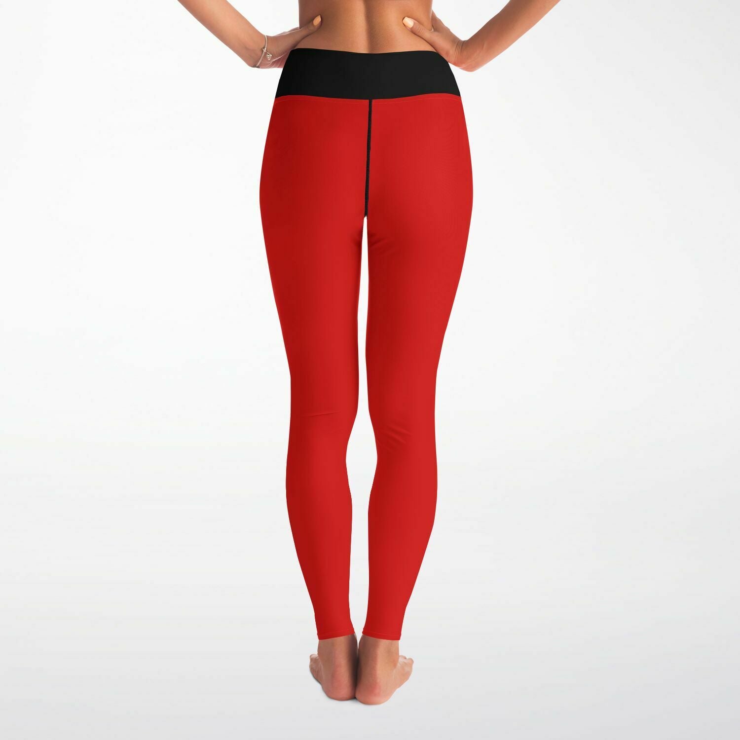 Women's LifeBy Red Yoga Leggings - LifeBy Fitness