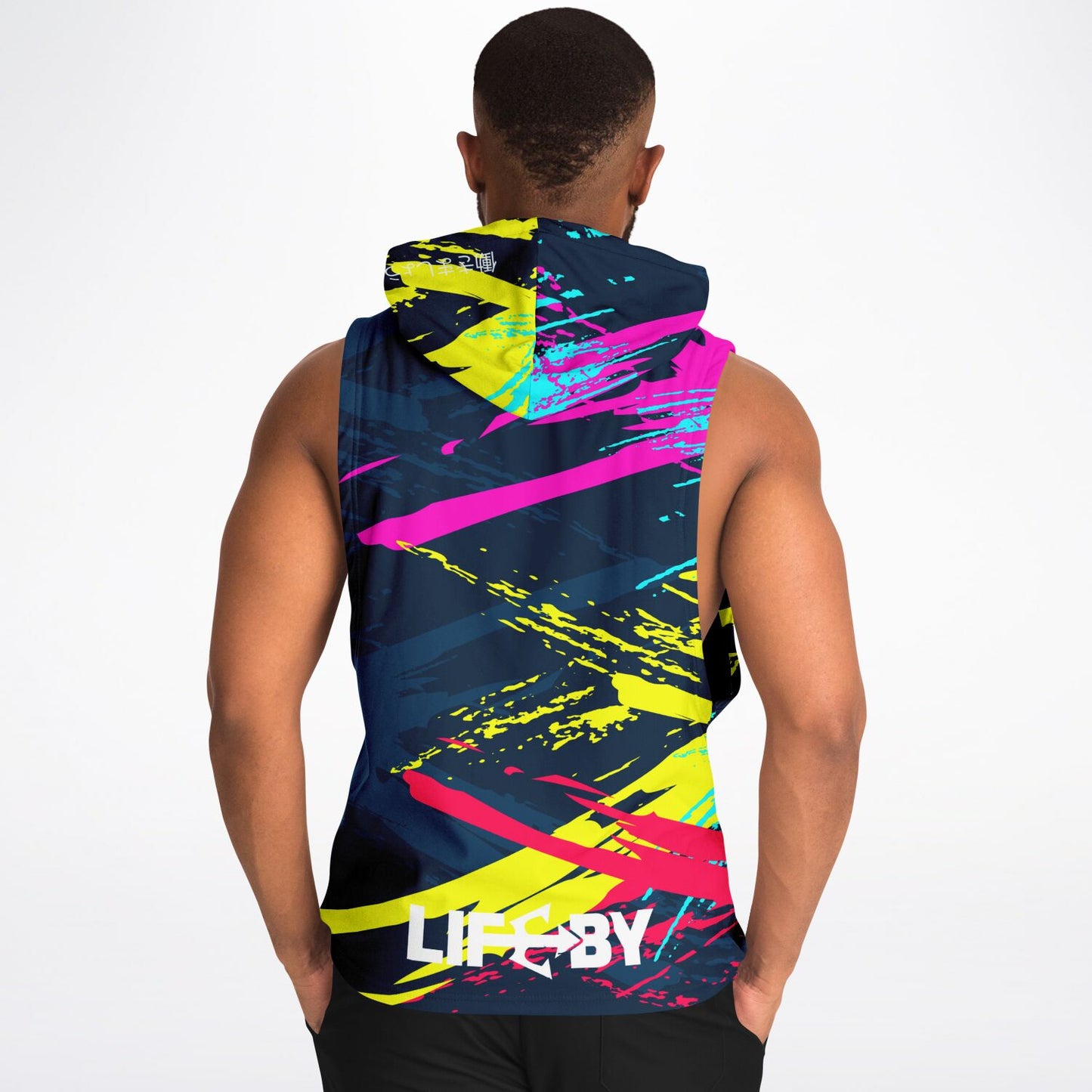 Colour Splash Sleeveless Hoodie