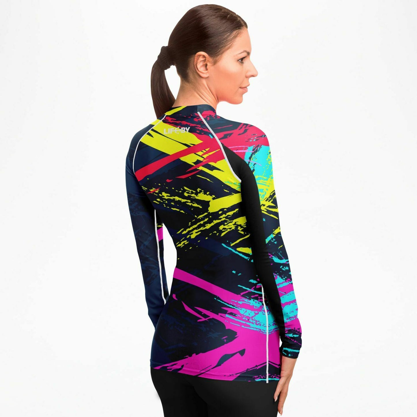 Women's LifeBy Color Splash Rashguard - LifeBy Fitness