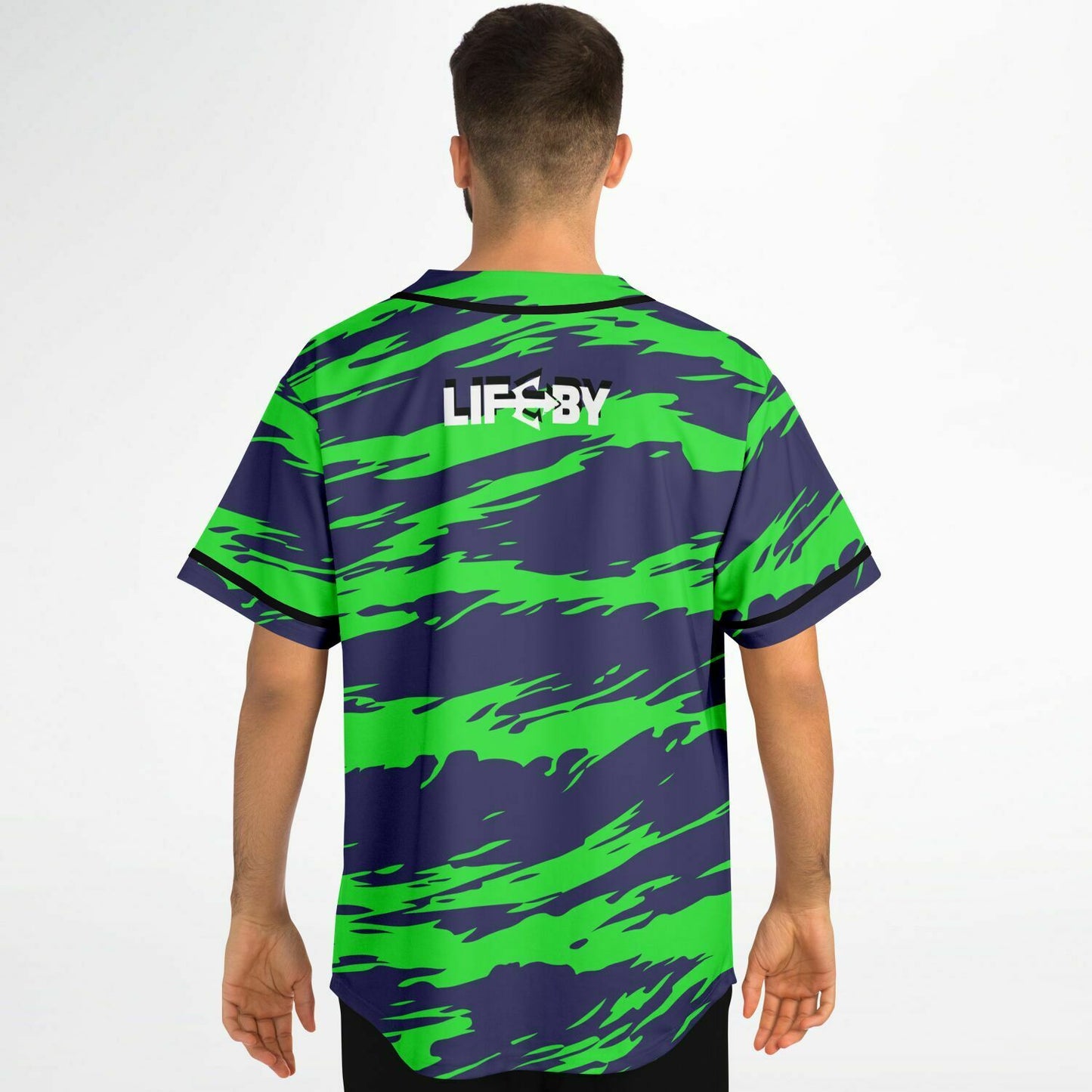 LifeBy Green Lines Baseball Jersey