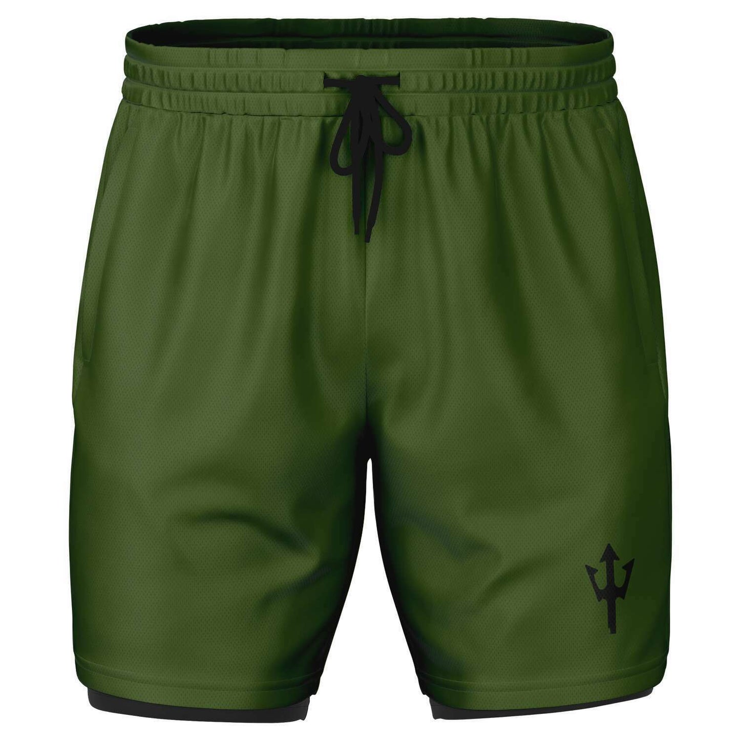 Men's LifeBy Military Green 2-in-1 Shorts - LifeBy Fitness