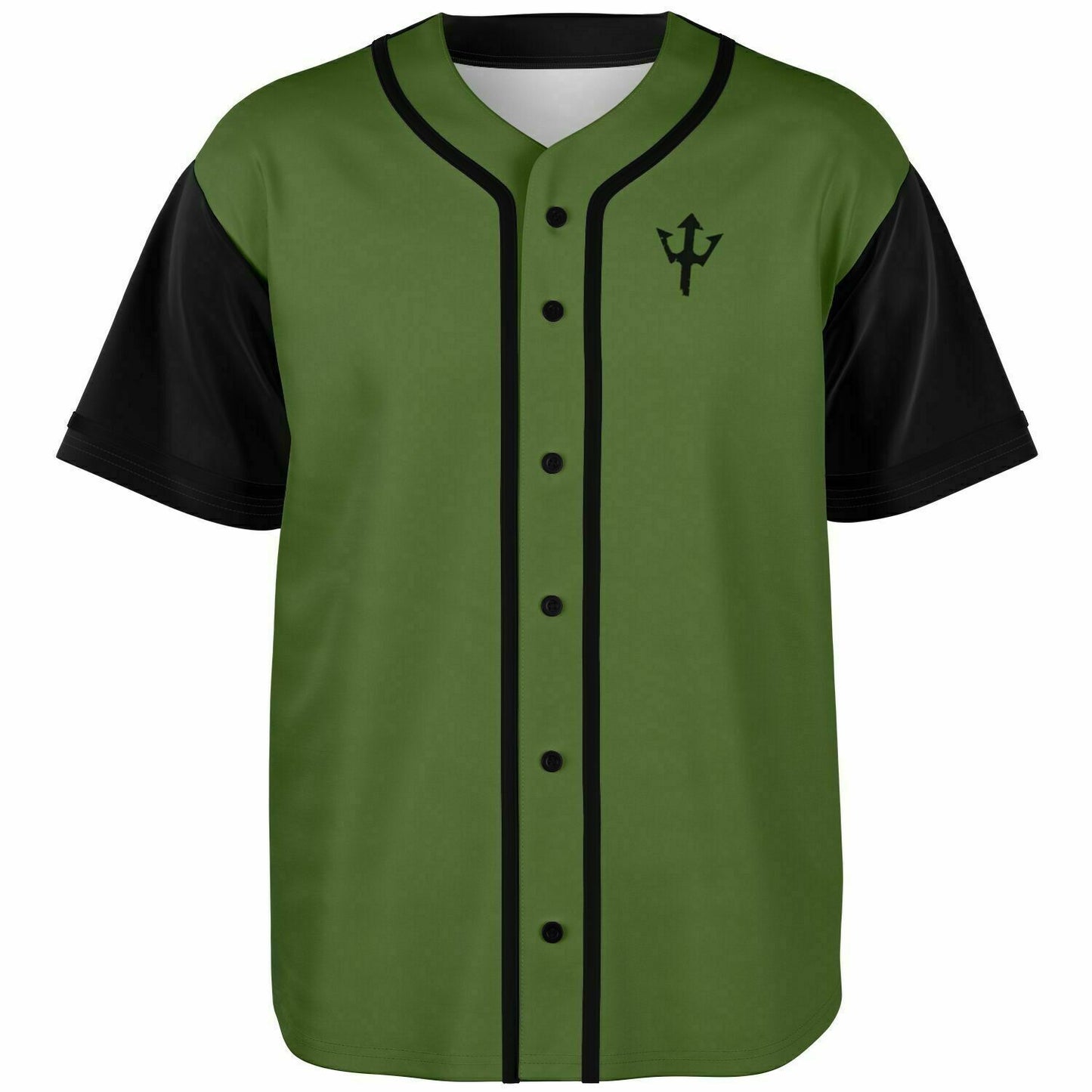 LifeBy Green On Black Baseball Jersey