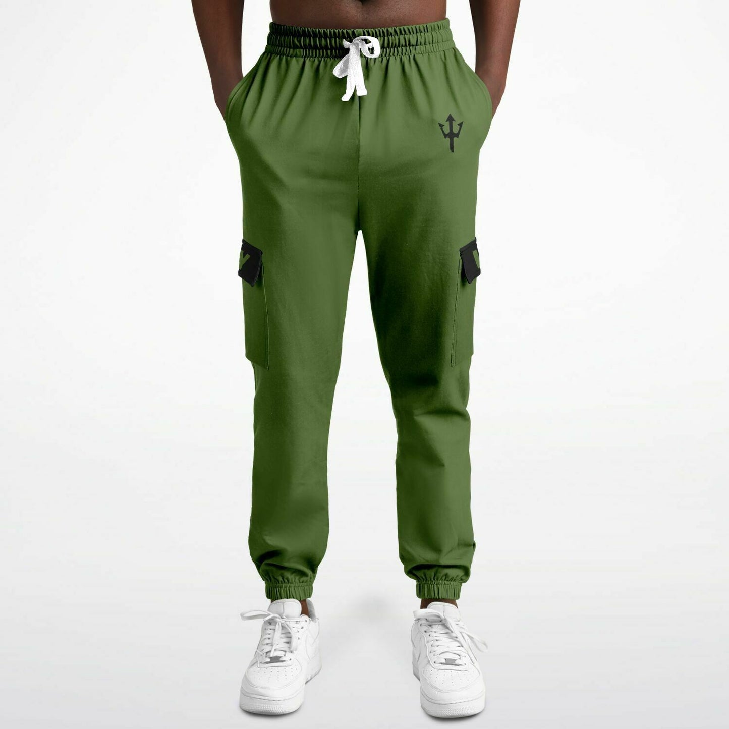 LifeBy Military Green Athletic Cargo Joggers - LifeBy Fitness