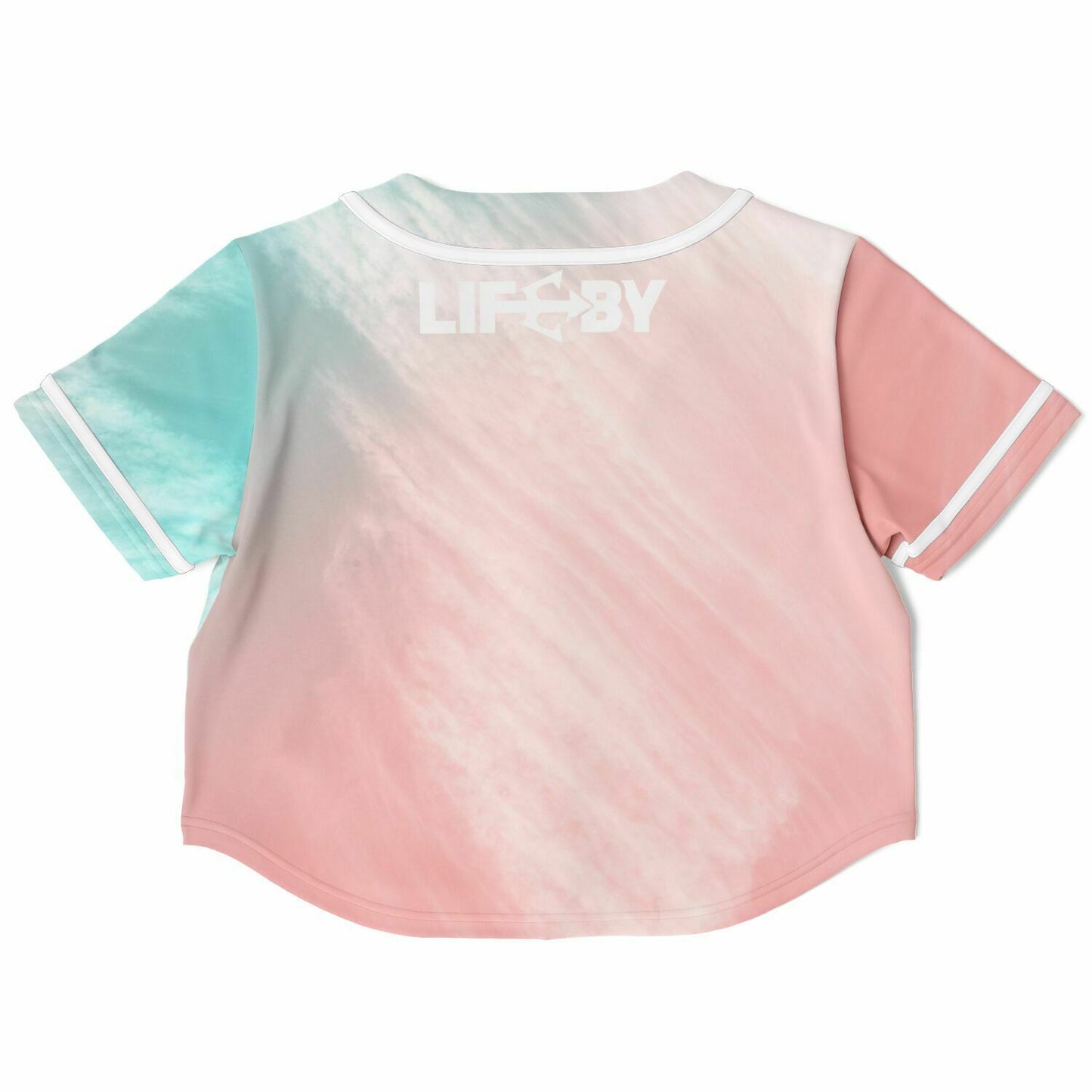 Women's LifeBy Cotton Candy Cropped Baseball Jersey - LifeBy Fitness