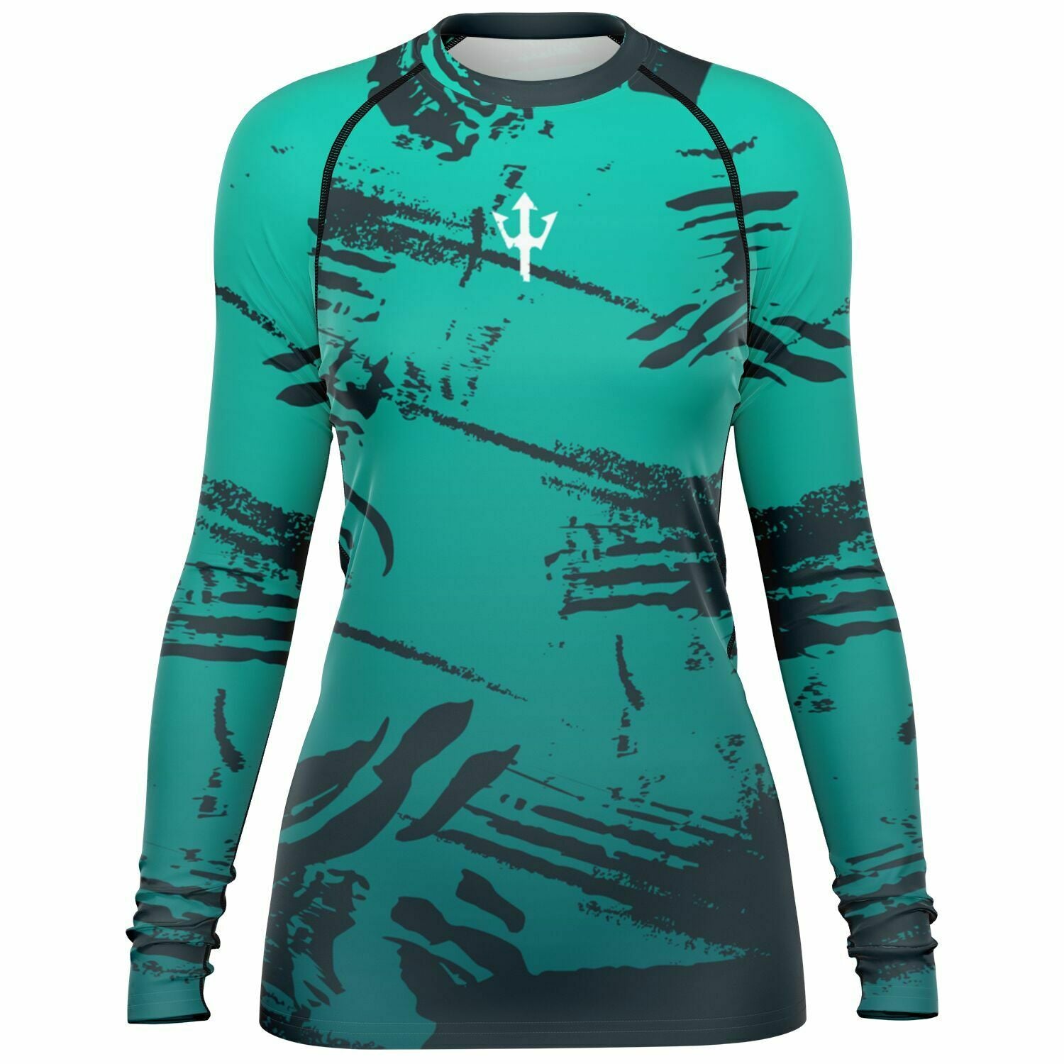 Women's LifeBy Blue Abstract Rashguard - LifeBy Fitness