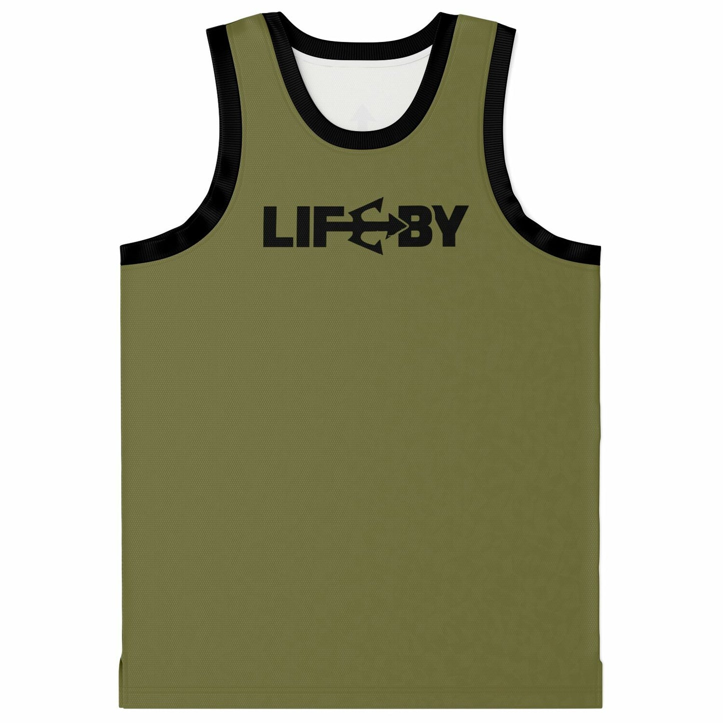 LifeBy Khaki Basketball Jersey - LifeBy Fitness