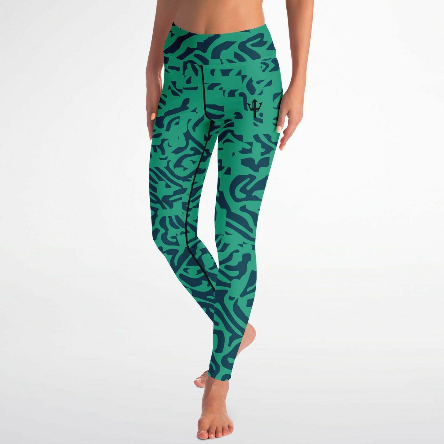 Women's LifeBy Blue-Green Yoga Leggings - LifeBy Fitness