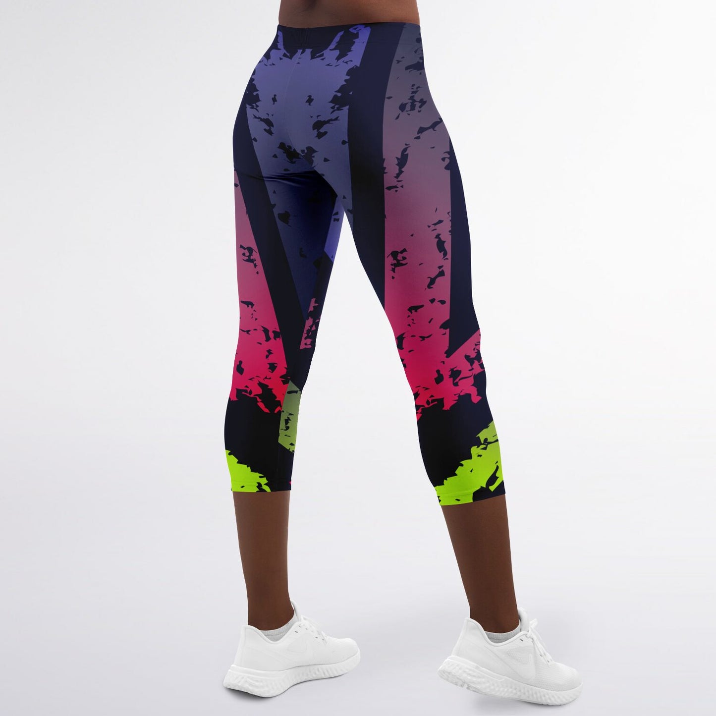 Women's LifeBy Tri-Colour Capri Leggings - LifeBy Fitness