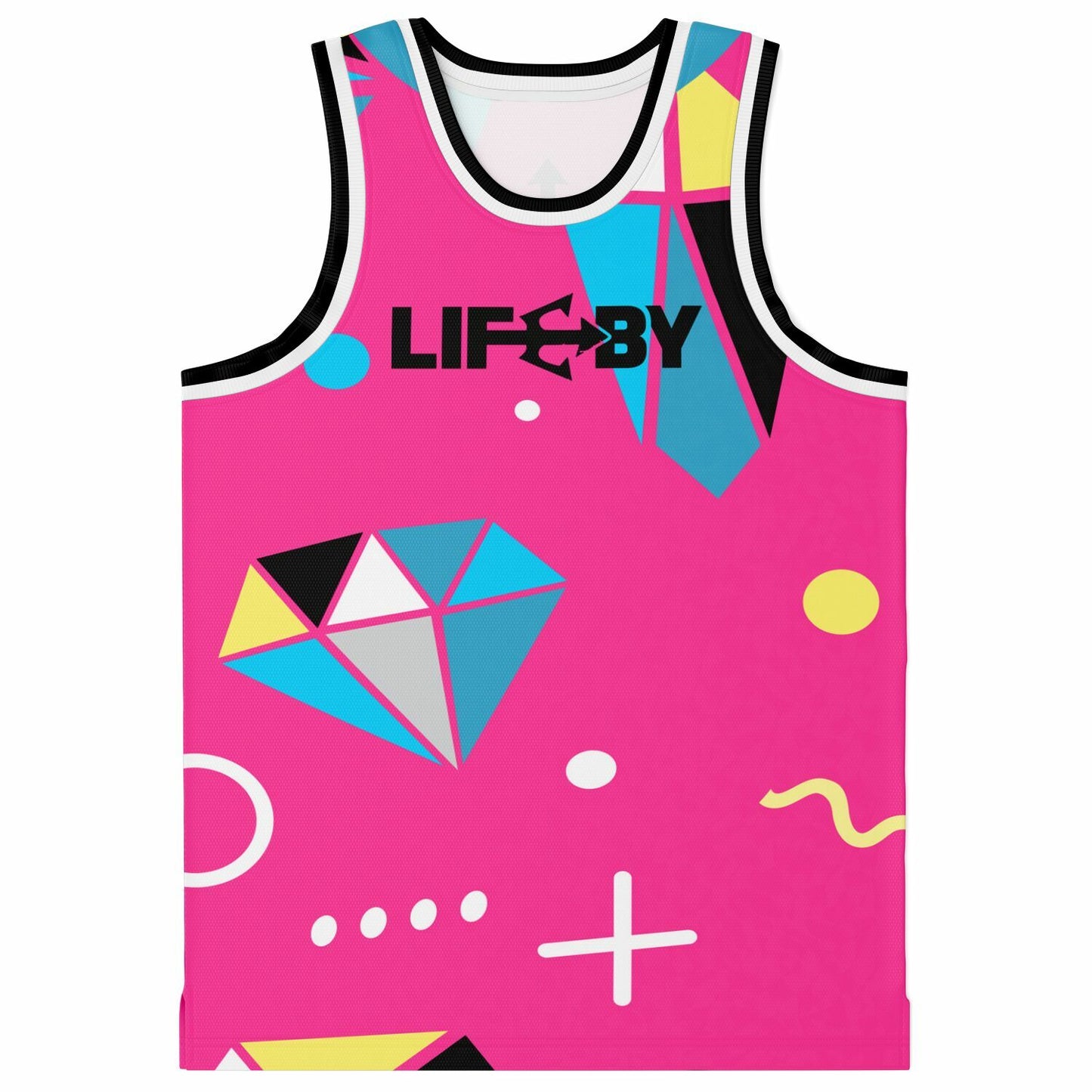 LifeBy Pink Basketball Jersey - LifeBy Fitness