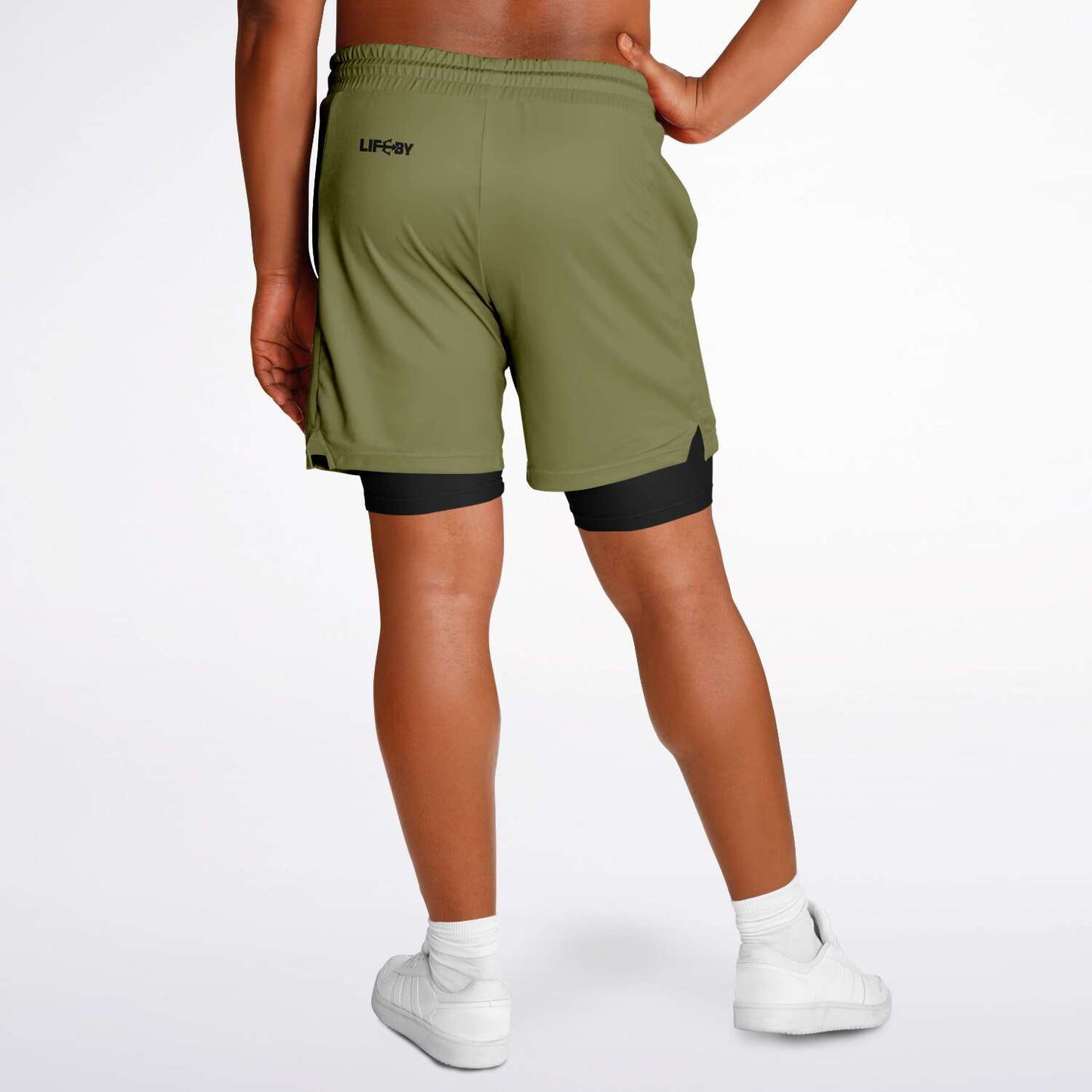 Men's LifeBy Khaki 2-in-1 Shorts - LifeBy Fitness