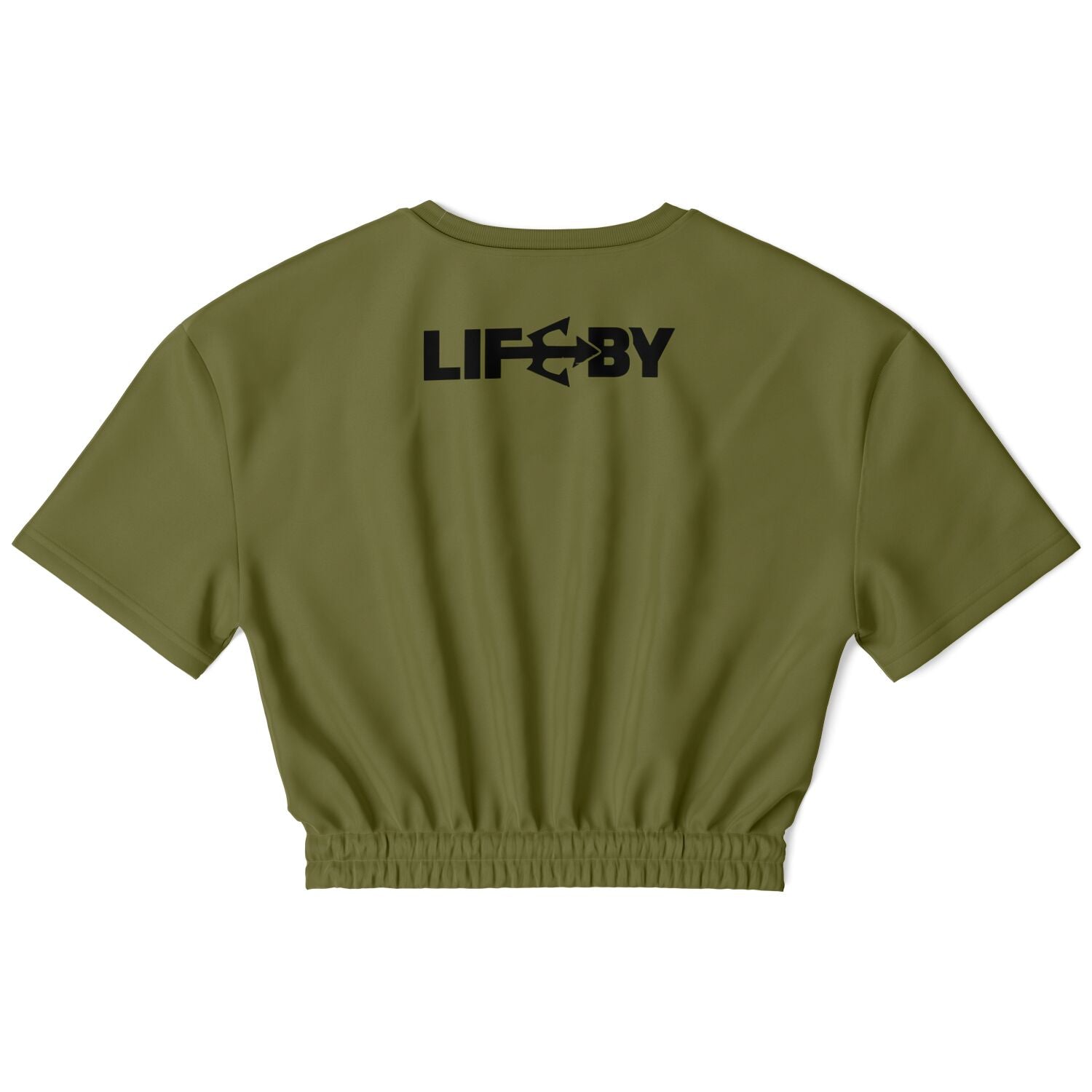 Women's LifeBy Khaki Athletic Cropped Sweatshirt - LifeBy Fitness