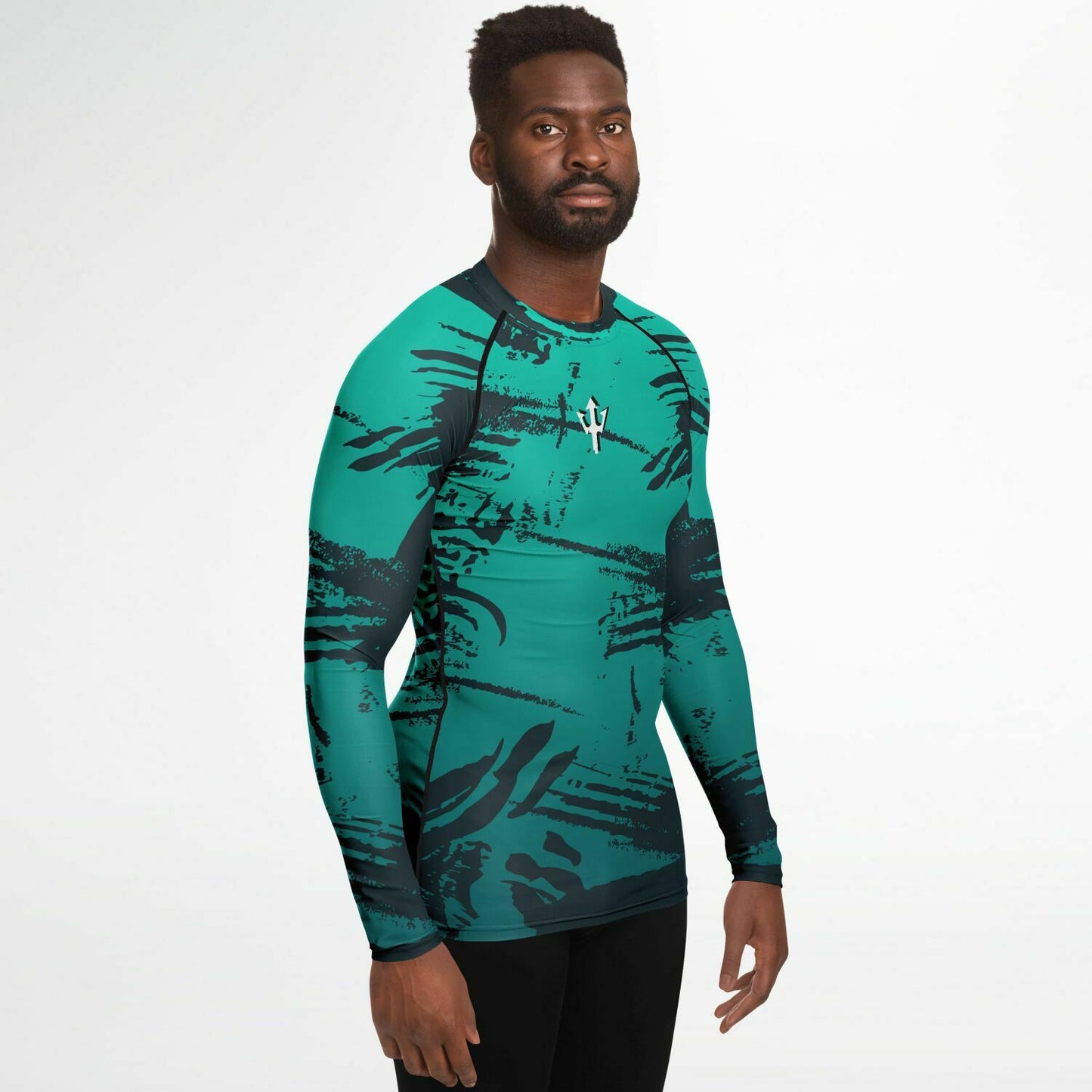 Men's LifeBy Blue Abstract Rashguard - LifeBy Fitness