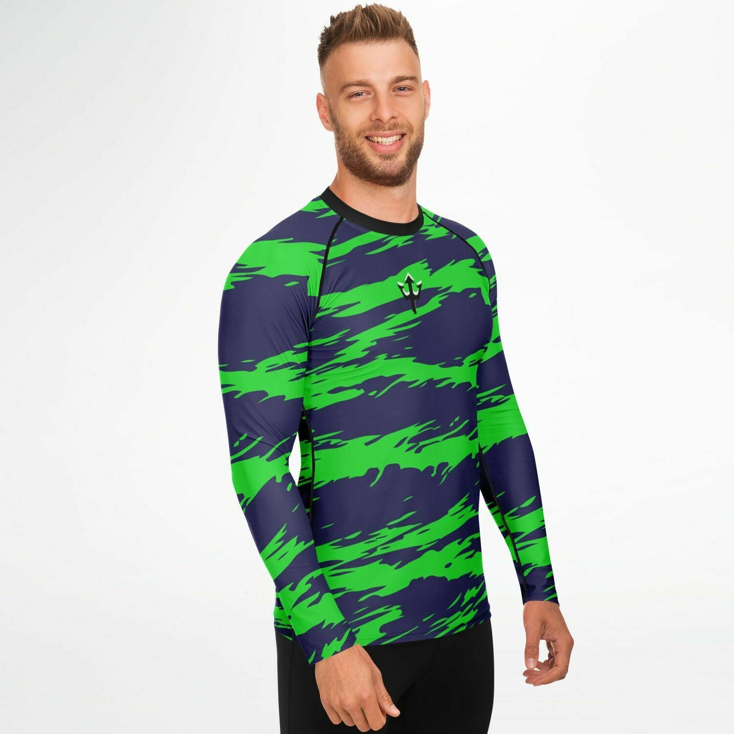 Men's LifeBy Blue-Green Rashguard - LifeBy Fitness