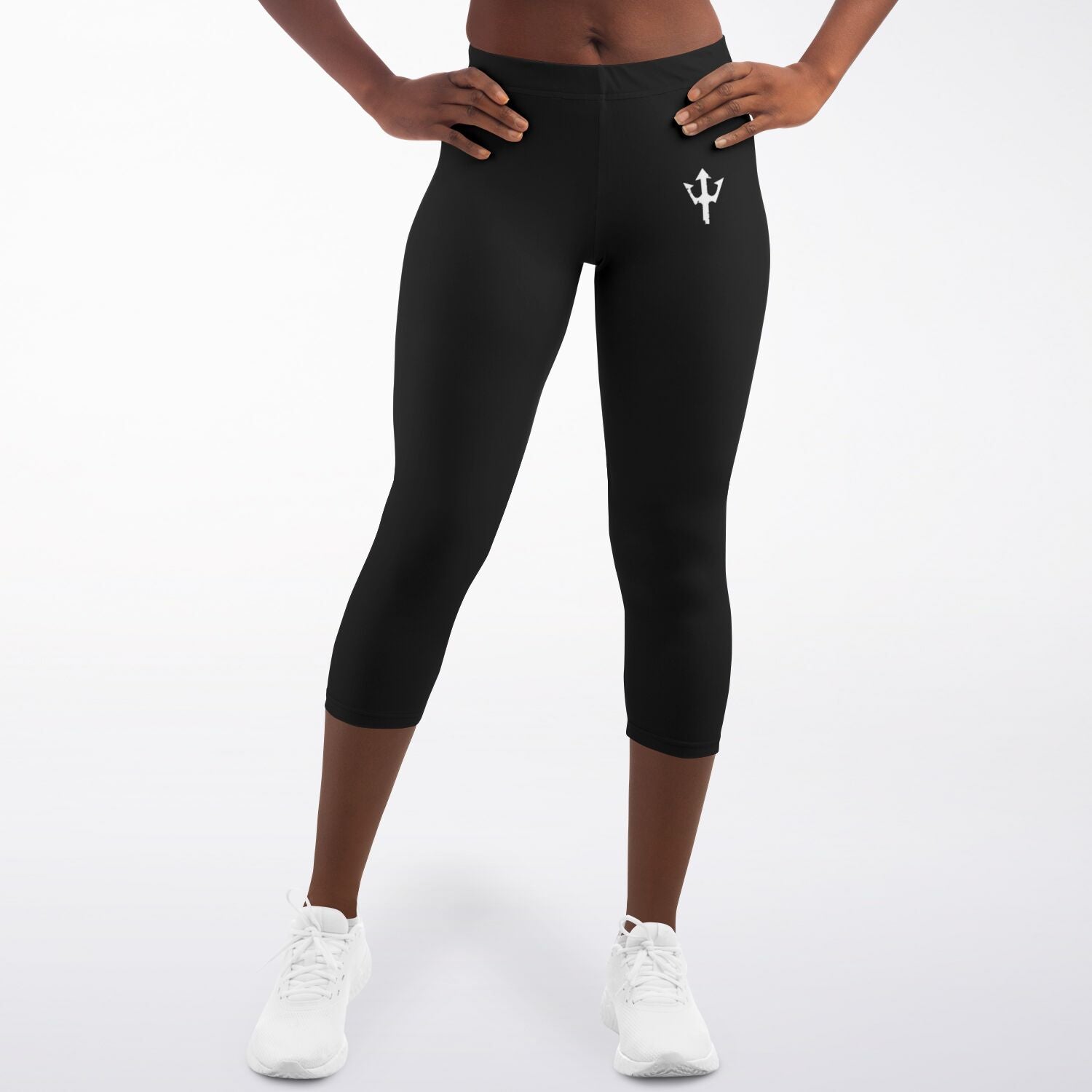 Women's LifeBy Black Capri Leggings - LifeBy Fitness