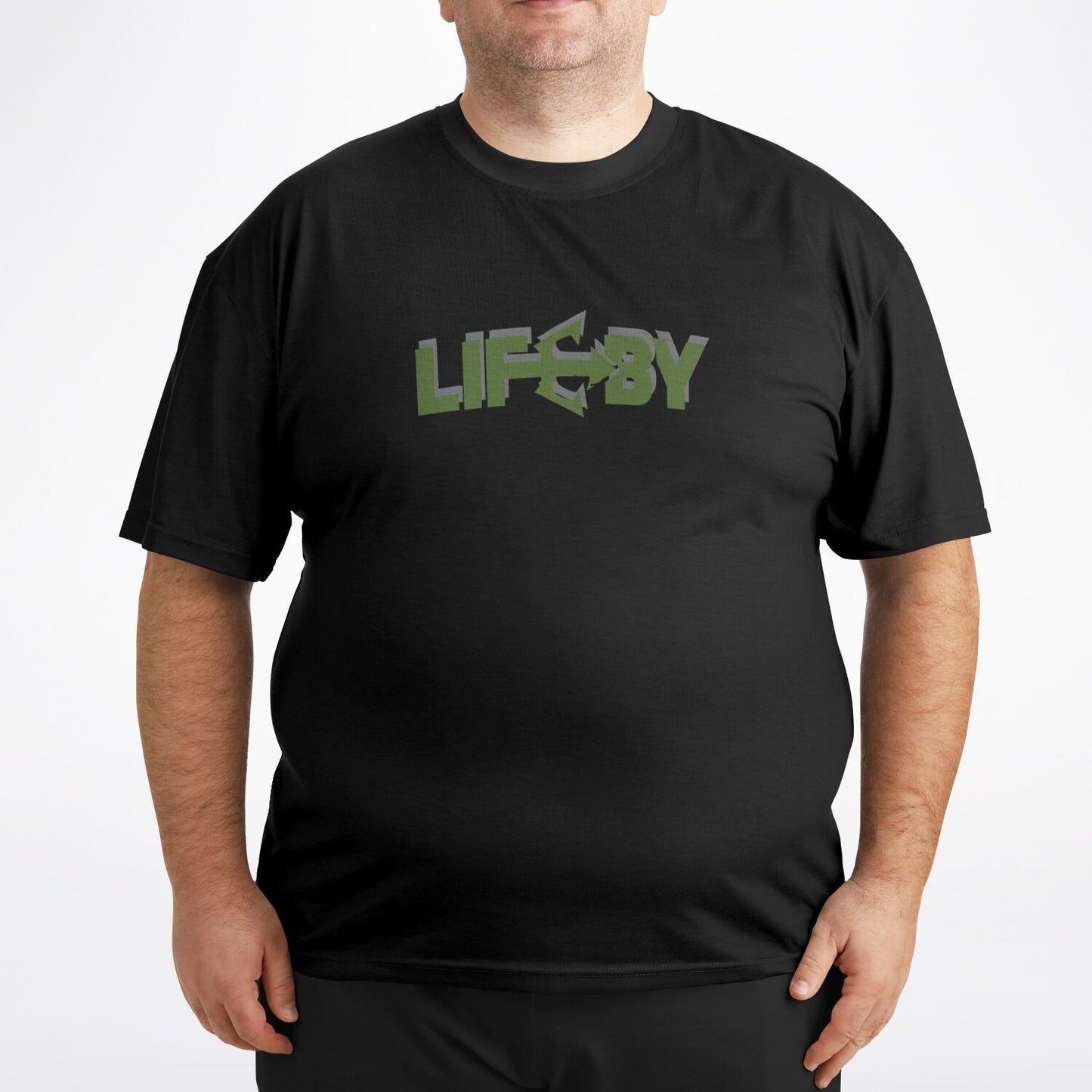 LifeBy Black Plus-size T-Shirt - LifeBy Fitness