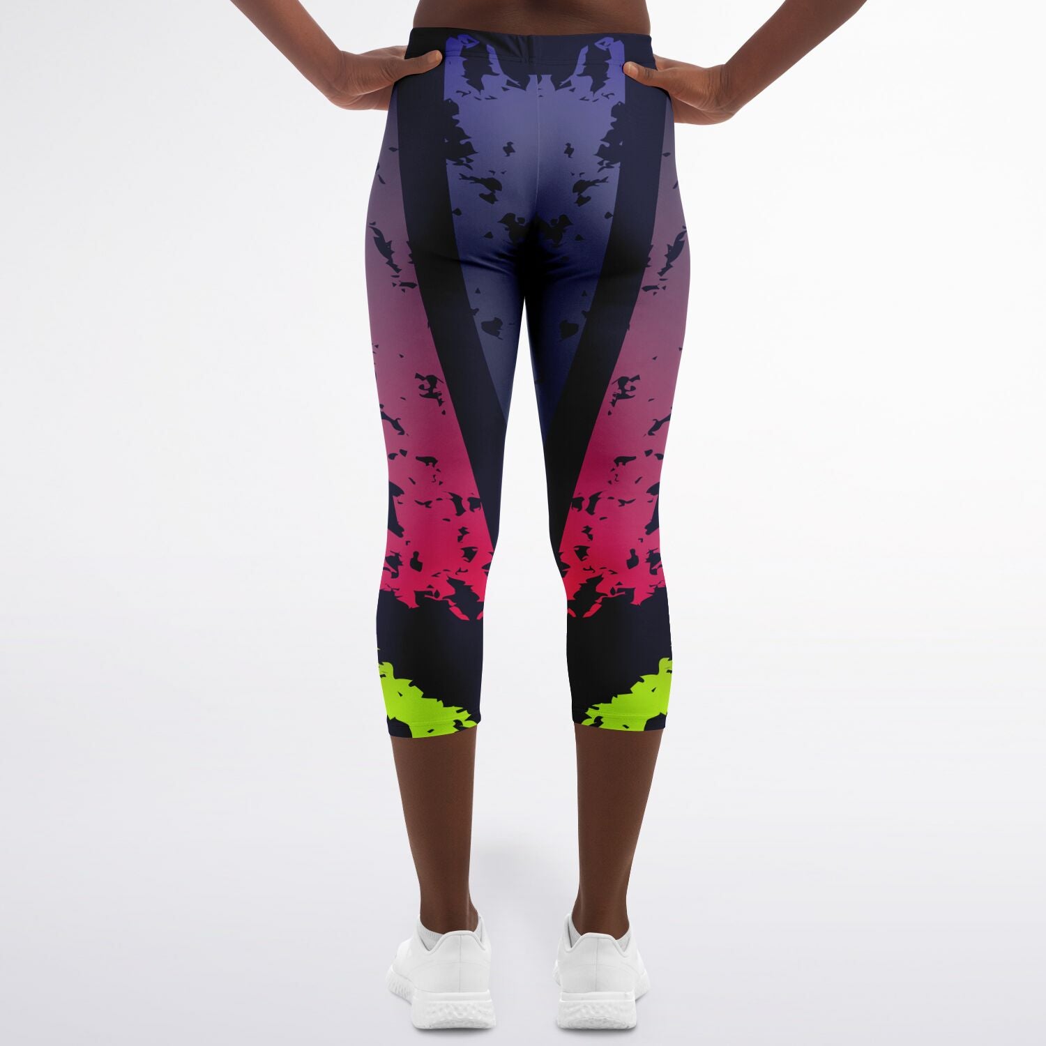 Women's LifeBy Tri-Colour Capri Leggings - LifeBy Fitness