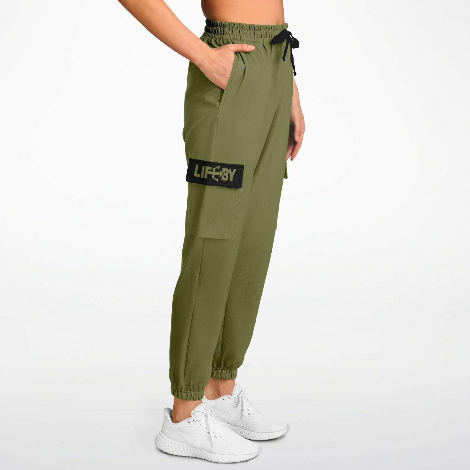 LifeBy Khaki Athletic Cargo Joggers - LifeBy Fitness