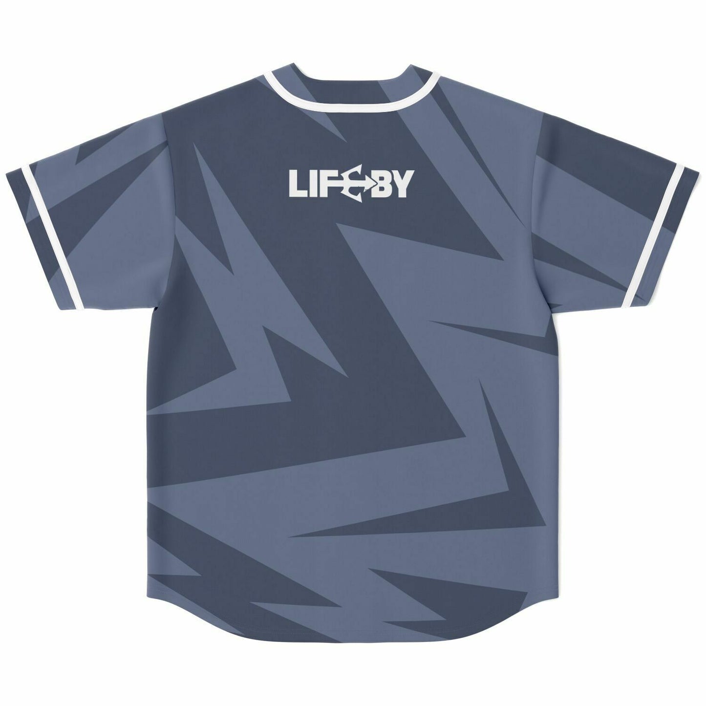 LifeBy Blue Abstract Baseball Jersey