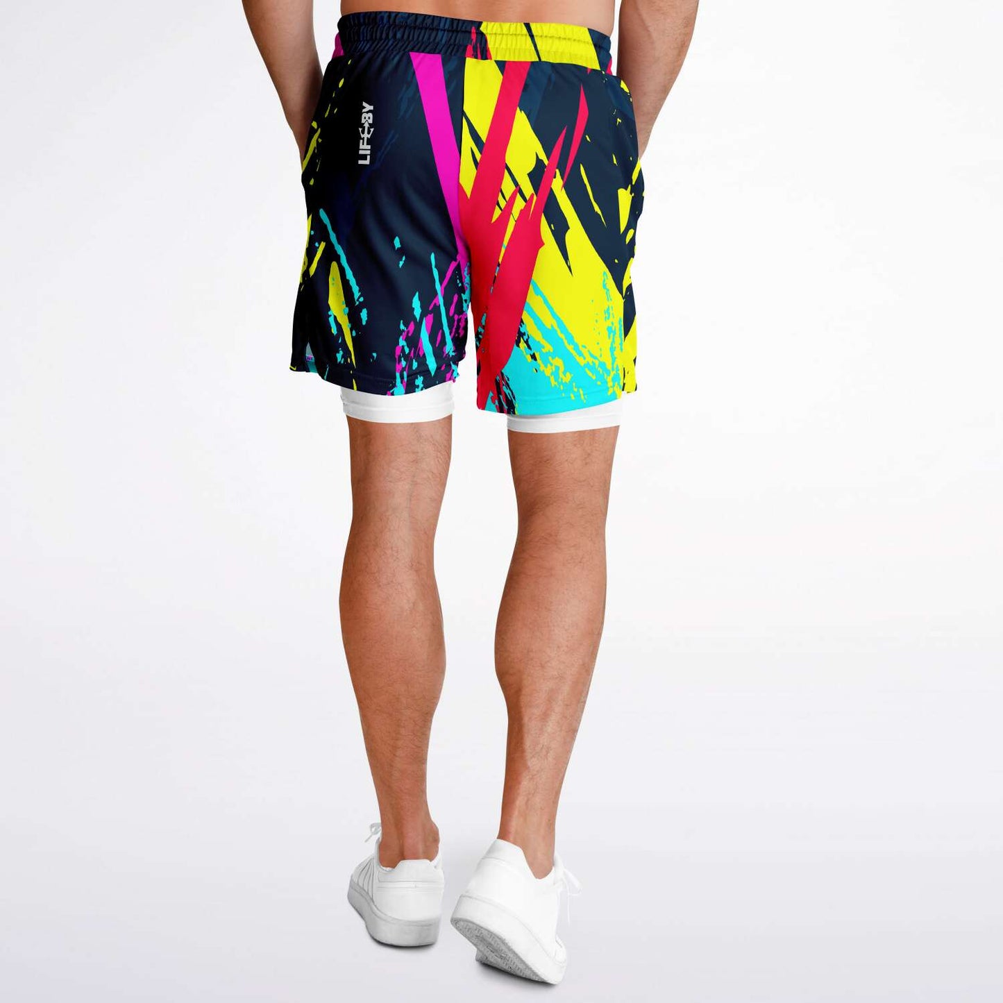 Men's LifeBy Color Splash 2-in-1 Shorts - LifeBy Fitness