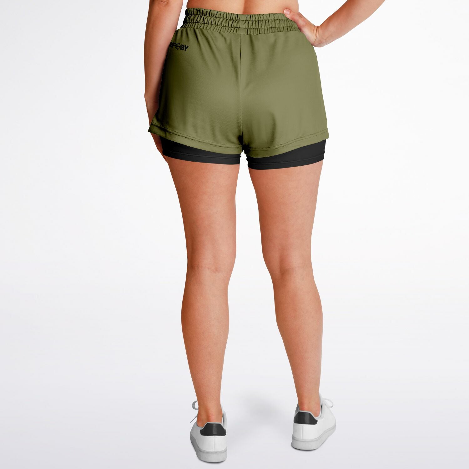 Women's LifeBy Khaki 2-in-1  Sports Shorts - LifeBy Fitness