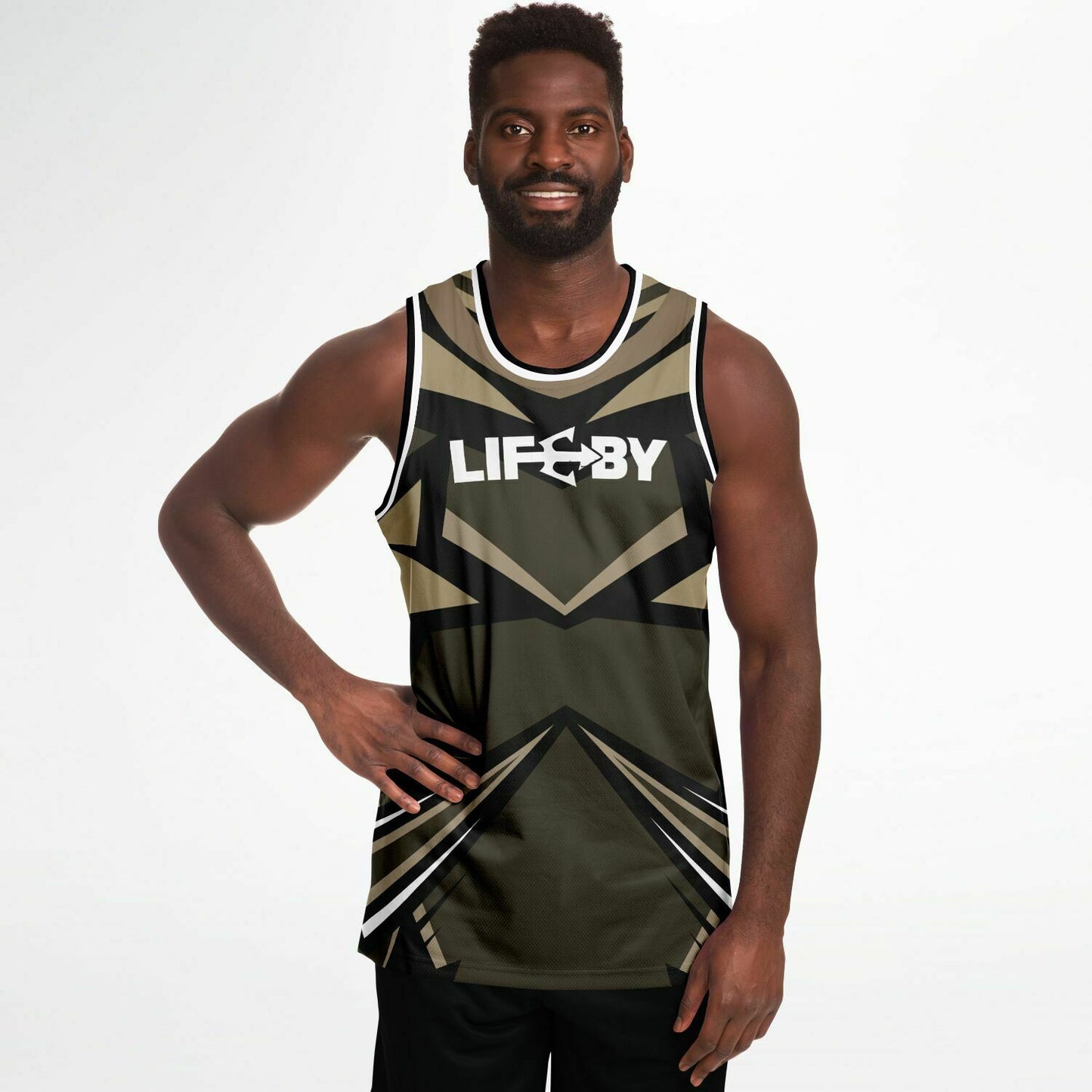 LifeBy Brown Basketball Jersey - LifeBy Fitness