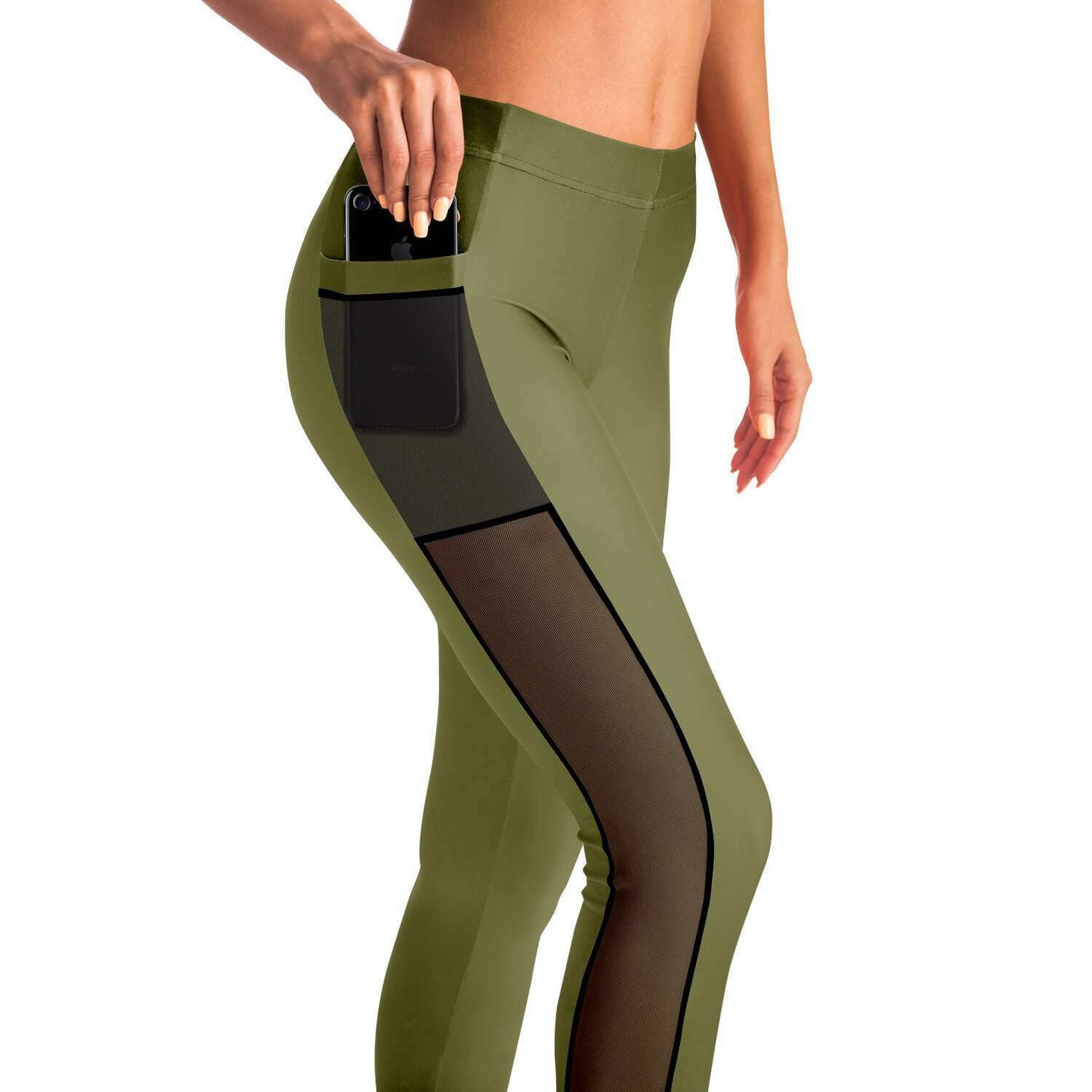 Women's LifeBy Khaki Mesh Pocket Legging