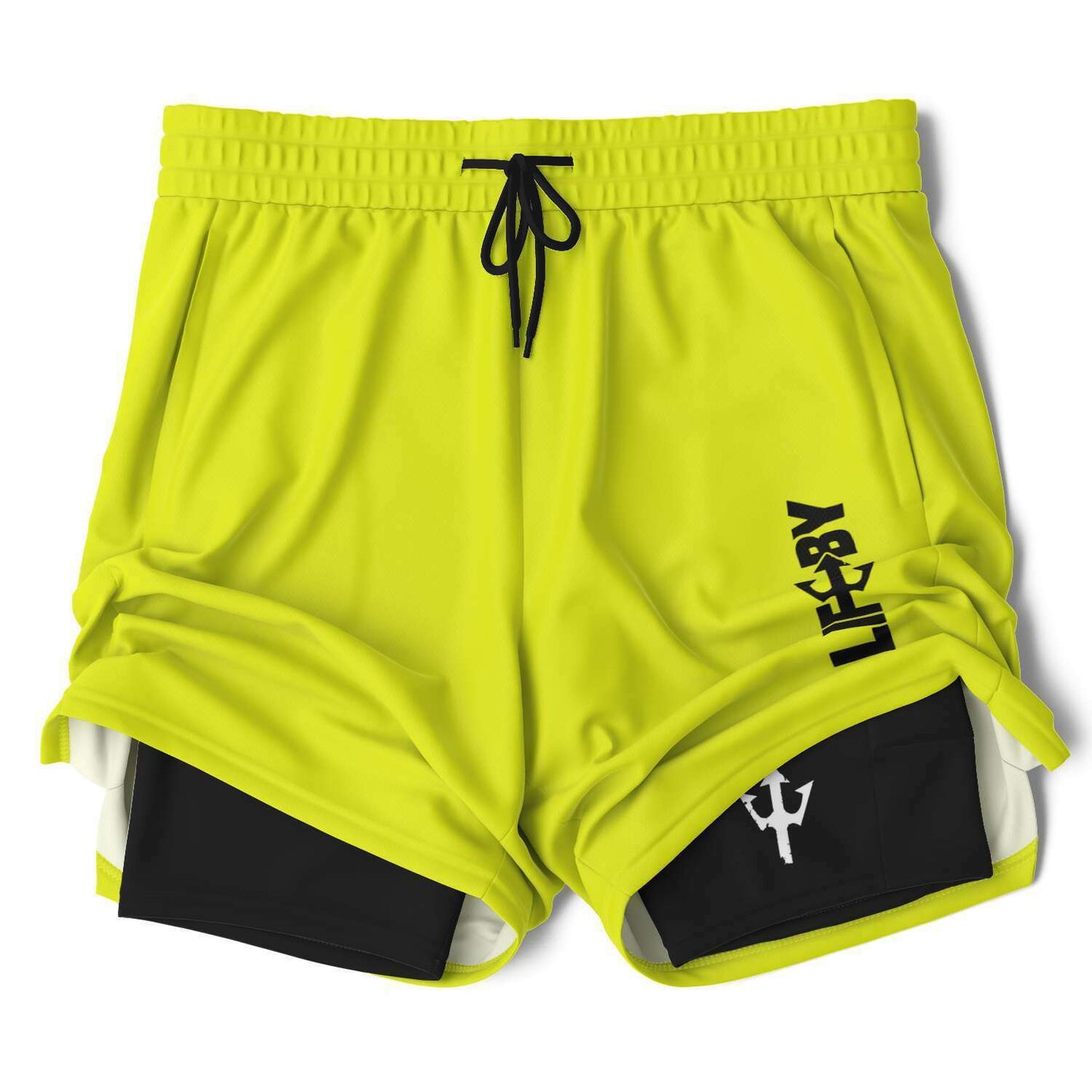 Men's LifeBy Yellow 2-in-1 Shorts - LifeBy Fitness