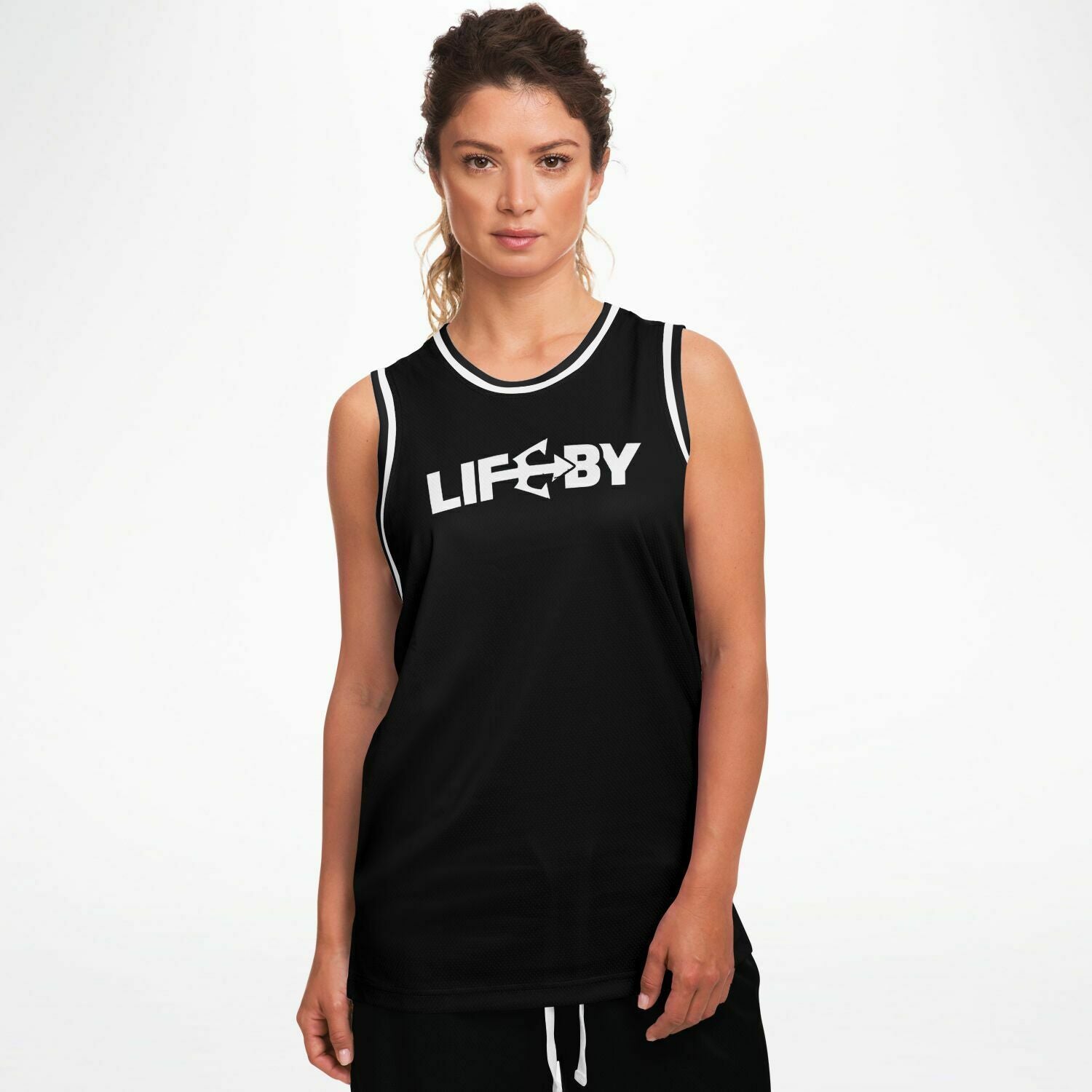 LifeBy Black Basketball Jersey - LifeBy Fitness